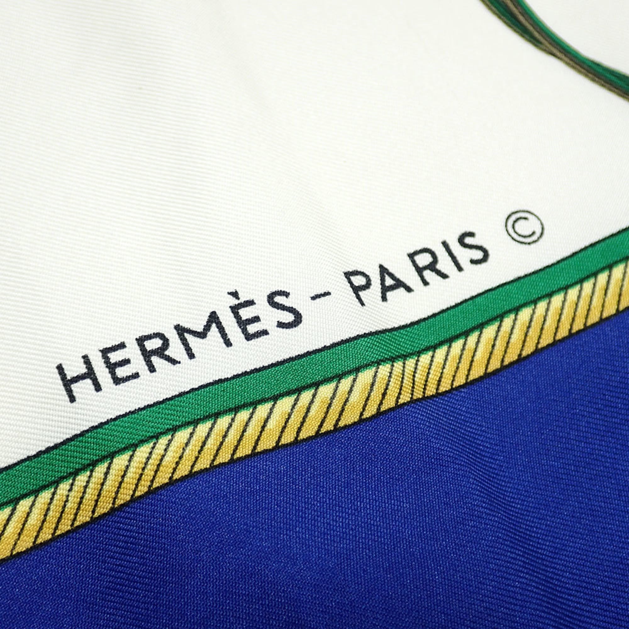 Hermes Hermes scarf/muffler, Carre 90, women's, silk, multicolor, blue Size ONE SIZE - 3 Thumbnail