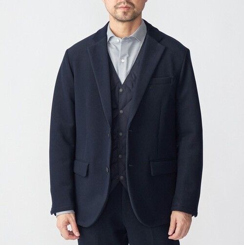 Other Other SHIPS Down Fabric Pique 2 Button Jacket Textile Outerwear 117-04-0459 DUTY FREE for USA Size ONE SIZE - 3 Thumbnail