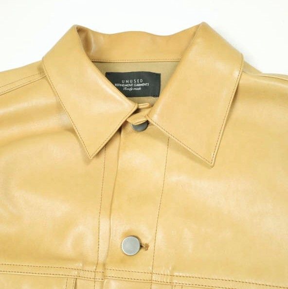 Other Other UNUSED Horse Leather Jacket Leather Outerwear US2113 DUTY FREE for USA Size ONE SIZE - 4 Thumbnail