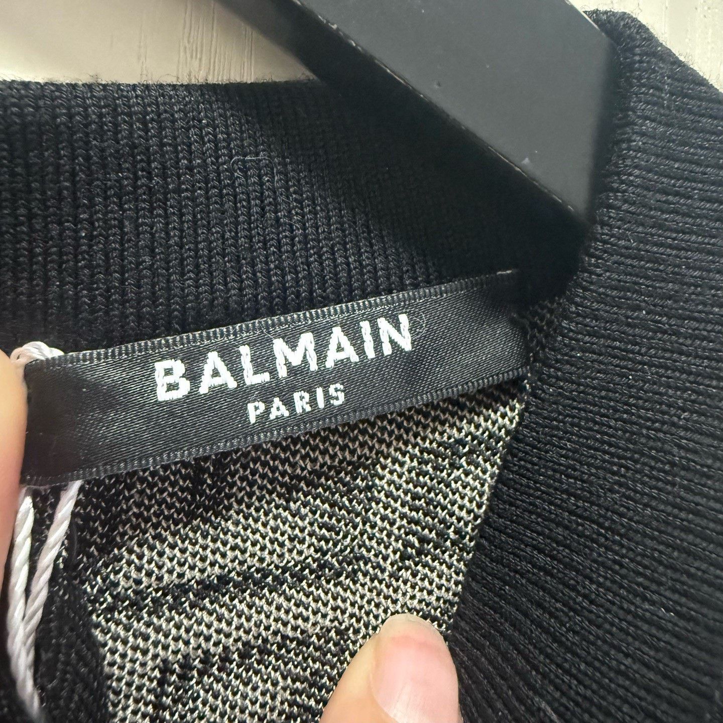 Balmain Balmain Wool Blend Logo Dress Size S / US 4 / IT 40 - 3 Thumbnail
