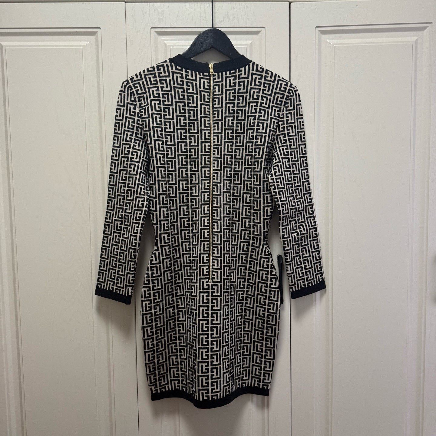 Balmain Balmain Wool Blend Logo Dress Size S / US 4 / IT 40 - 2 Thumbnail