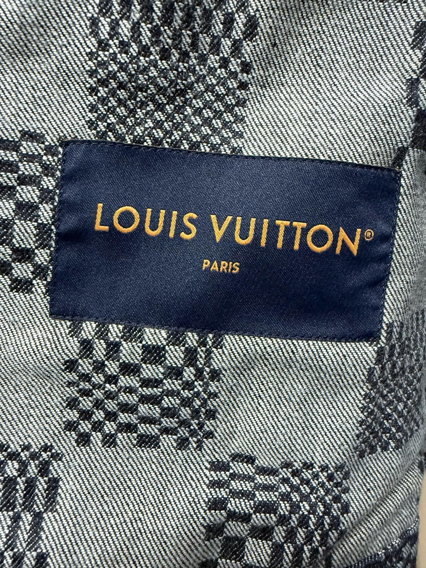 Louis Vuitton Louis Vuitton Checkered Denim Jacket Size US M / EU 48-50 / 2 - 5 Thumbnail