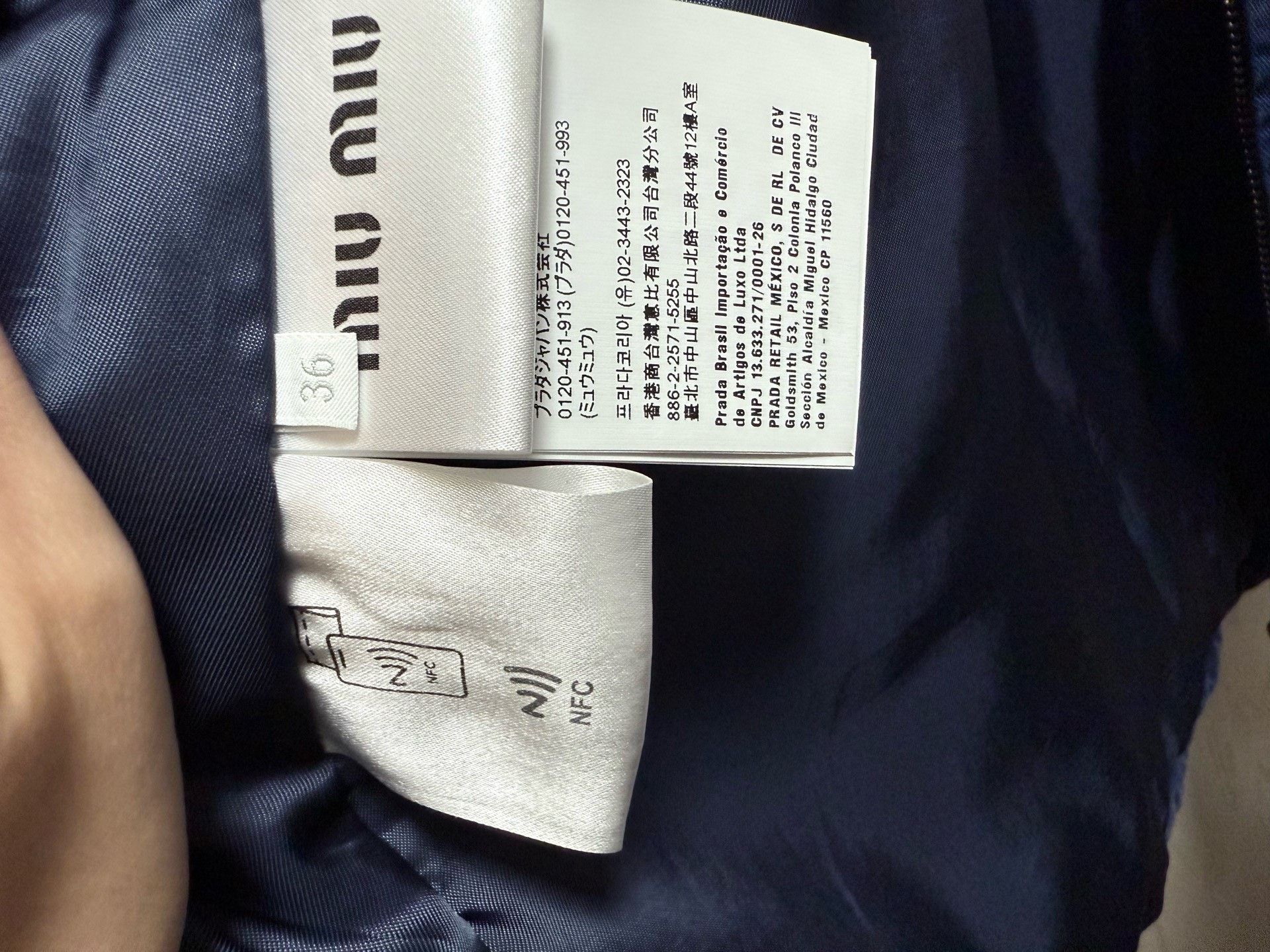 Miu Miu Miumiu Embroidered Logo Corduroy Puffer Jacket Size XS / US 0-2 / IT 36-38 - 6 Thumbnail