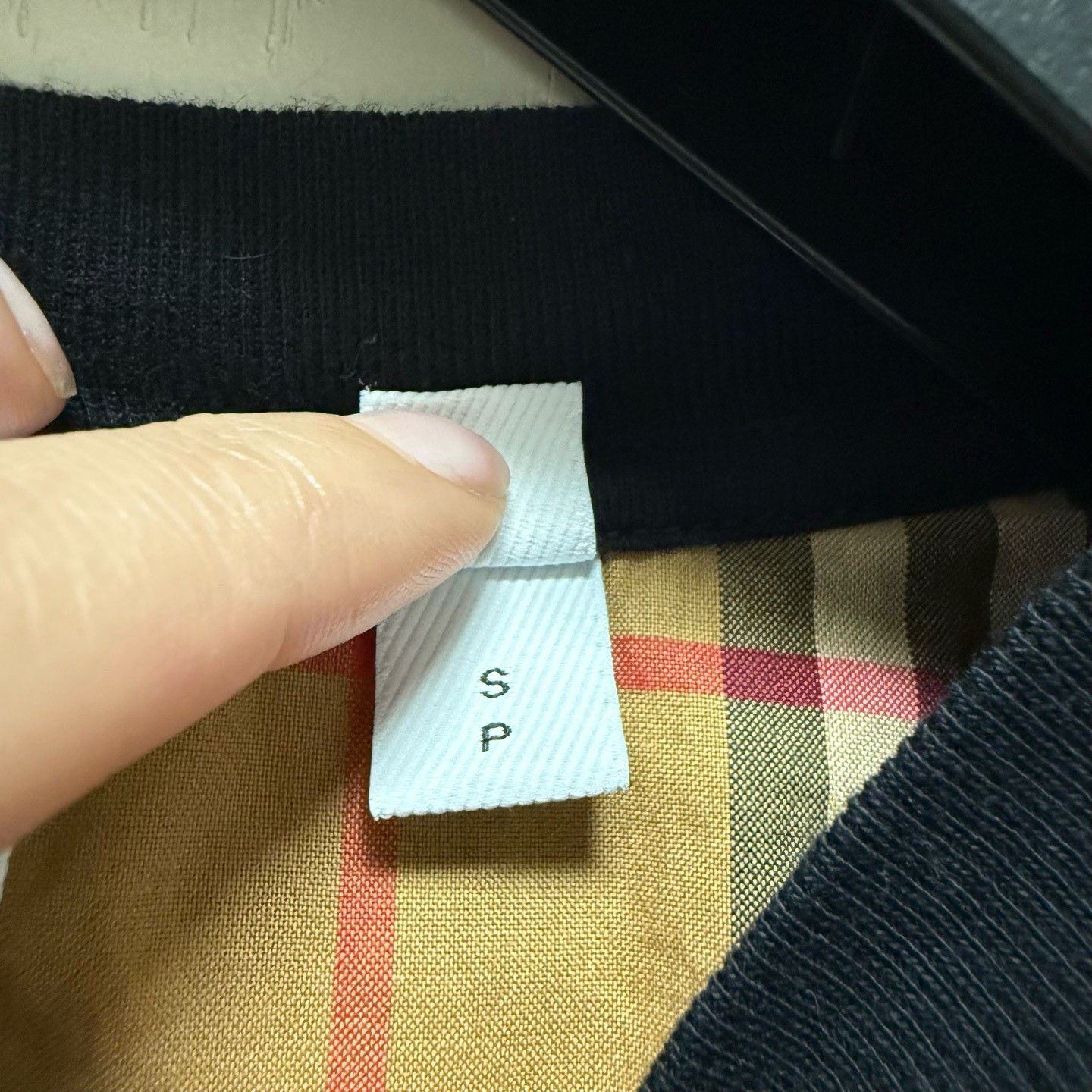 Burberry Burberry Black Check Spliced Short Sleeve T-Shirt S Size US S / EU 44-46 / 1 - 4 Thumbnail