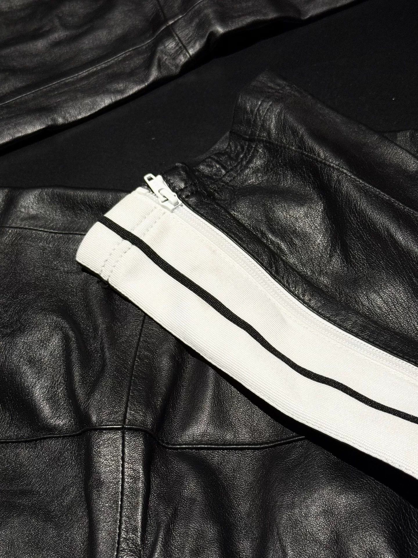 Palm Angels Palm Angles Leather Striped Trousers Size US 27 - 4 Thumbnail