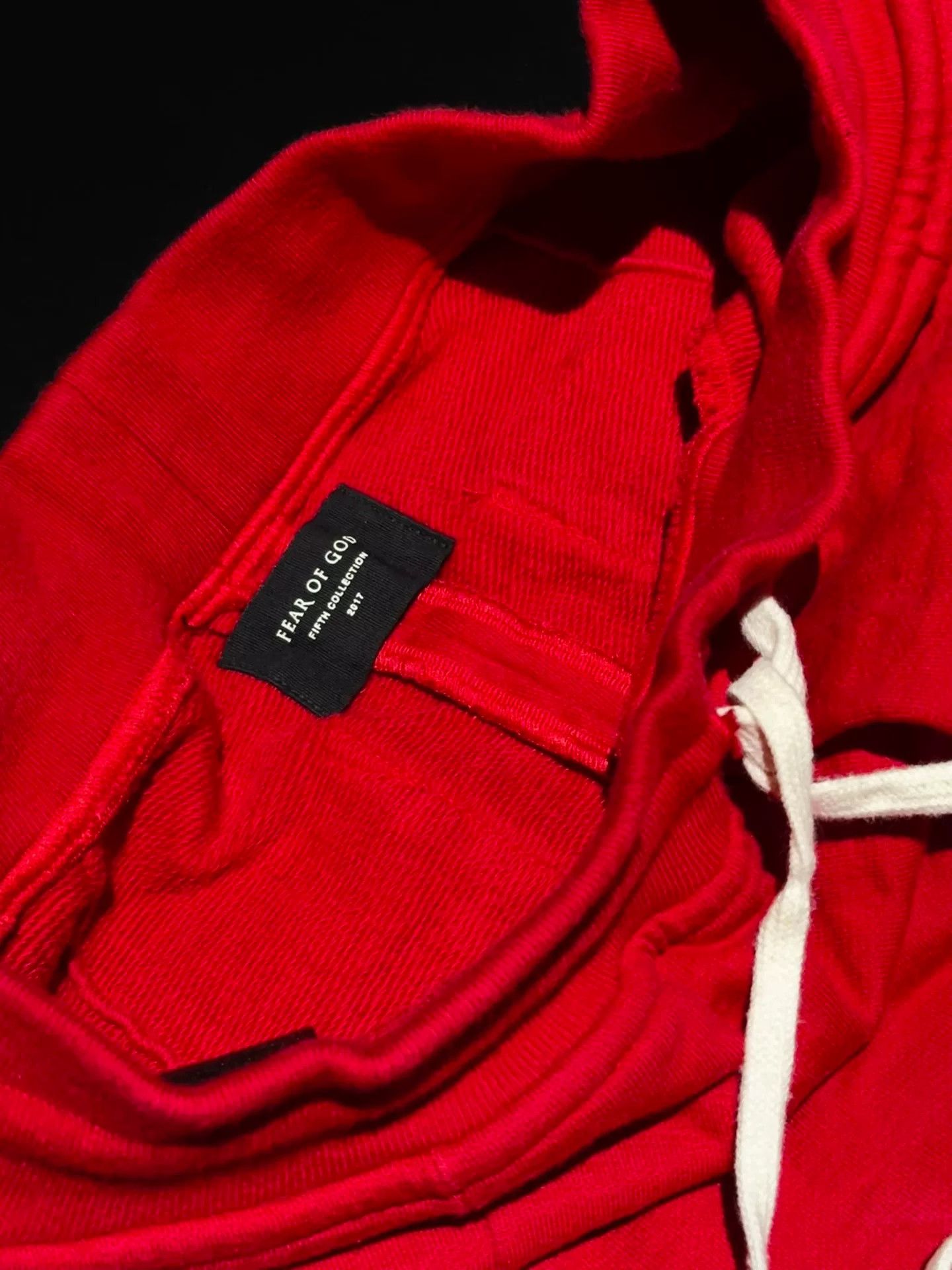 Fear of God Fear Of God 5th Red Heavy Terry Sweatpants Size US 27 - 3 Thumbnail