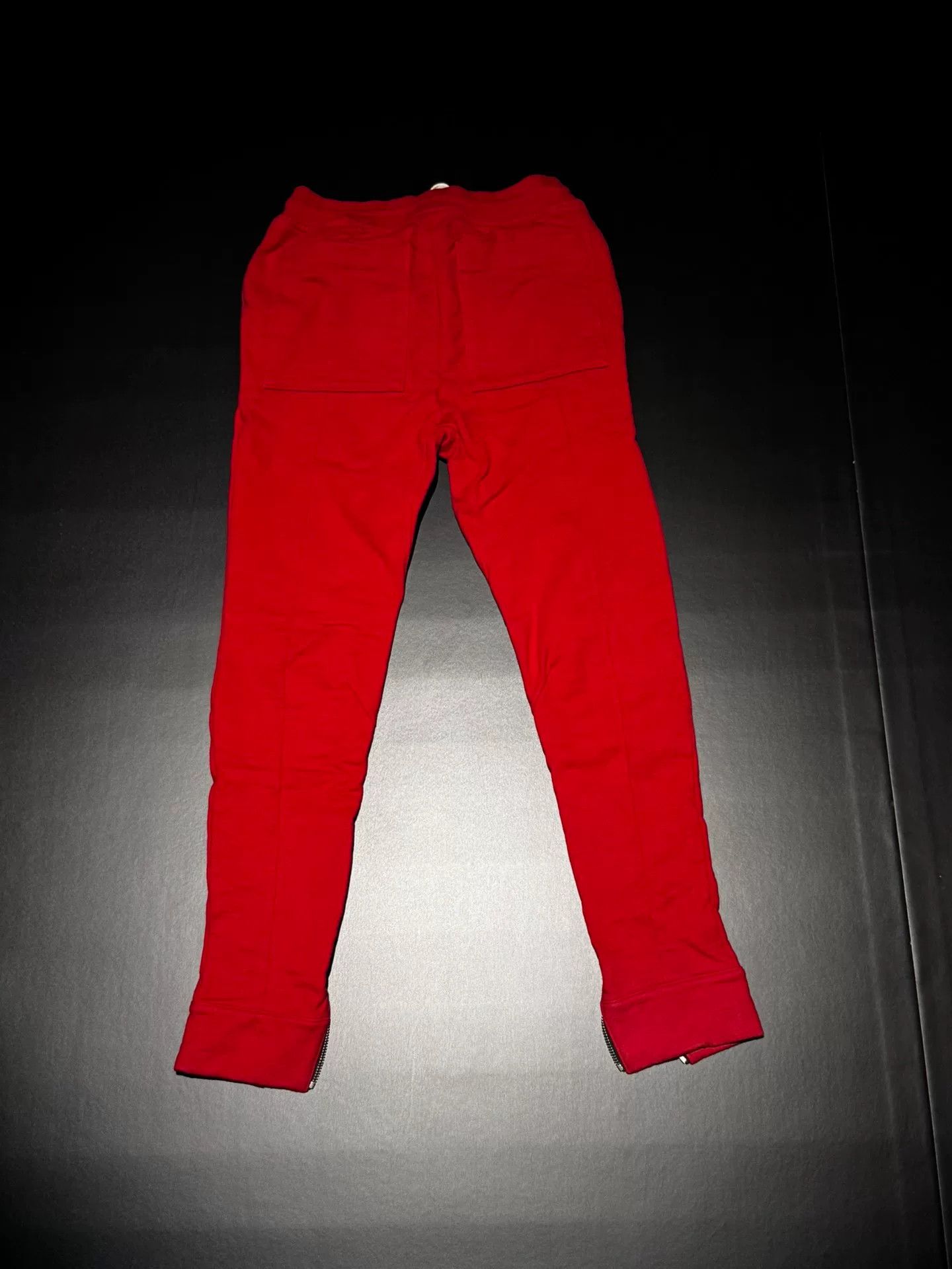Fear of God Fear Of God 5th Red Heavy Terry Sweatpants Size US 27 - 5 Thumbnail