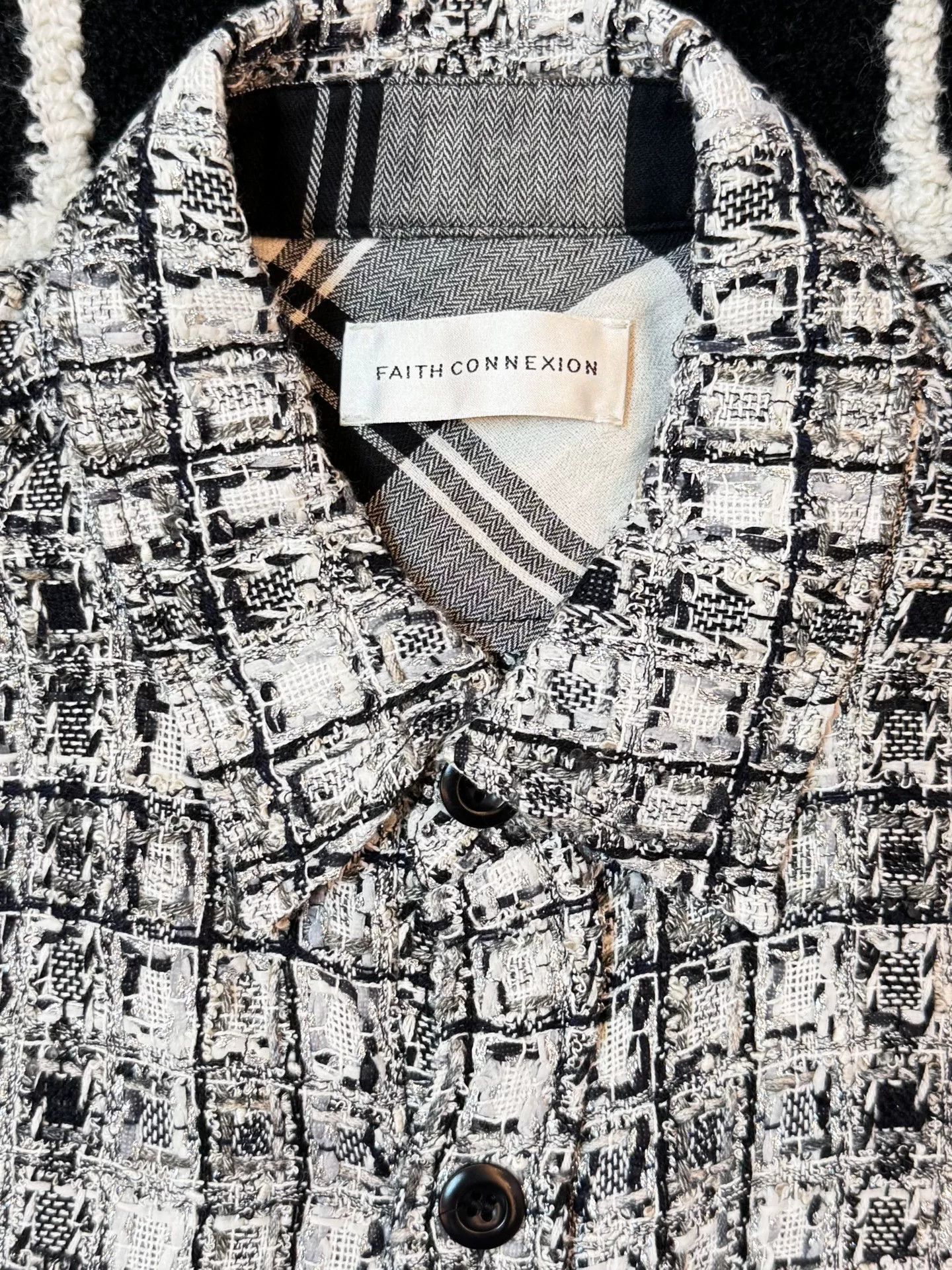 Faith Connexion Faith Connexion Black White Checkered Shirt Size US S / EU 44-46 / 1 - 3 Thumbnail