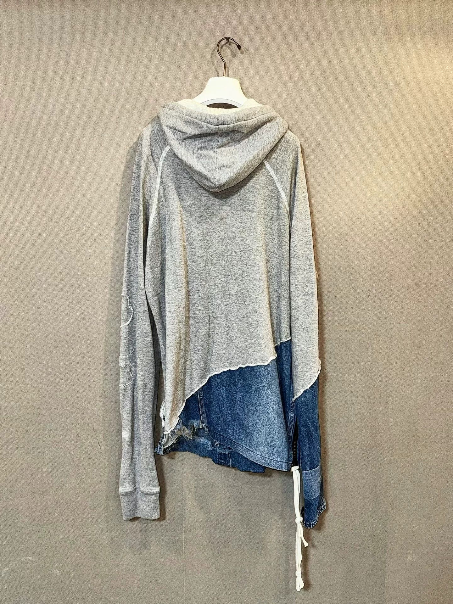 Greg Lauren Greg Lauren Long Hoodie Denim Patchwork Size US M / EU 48-50 / 2 - 2 Thumbnail