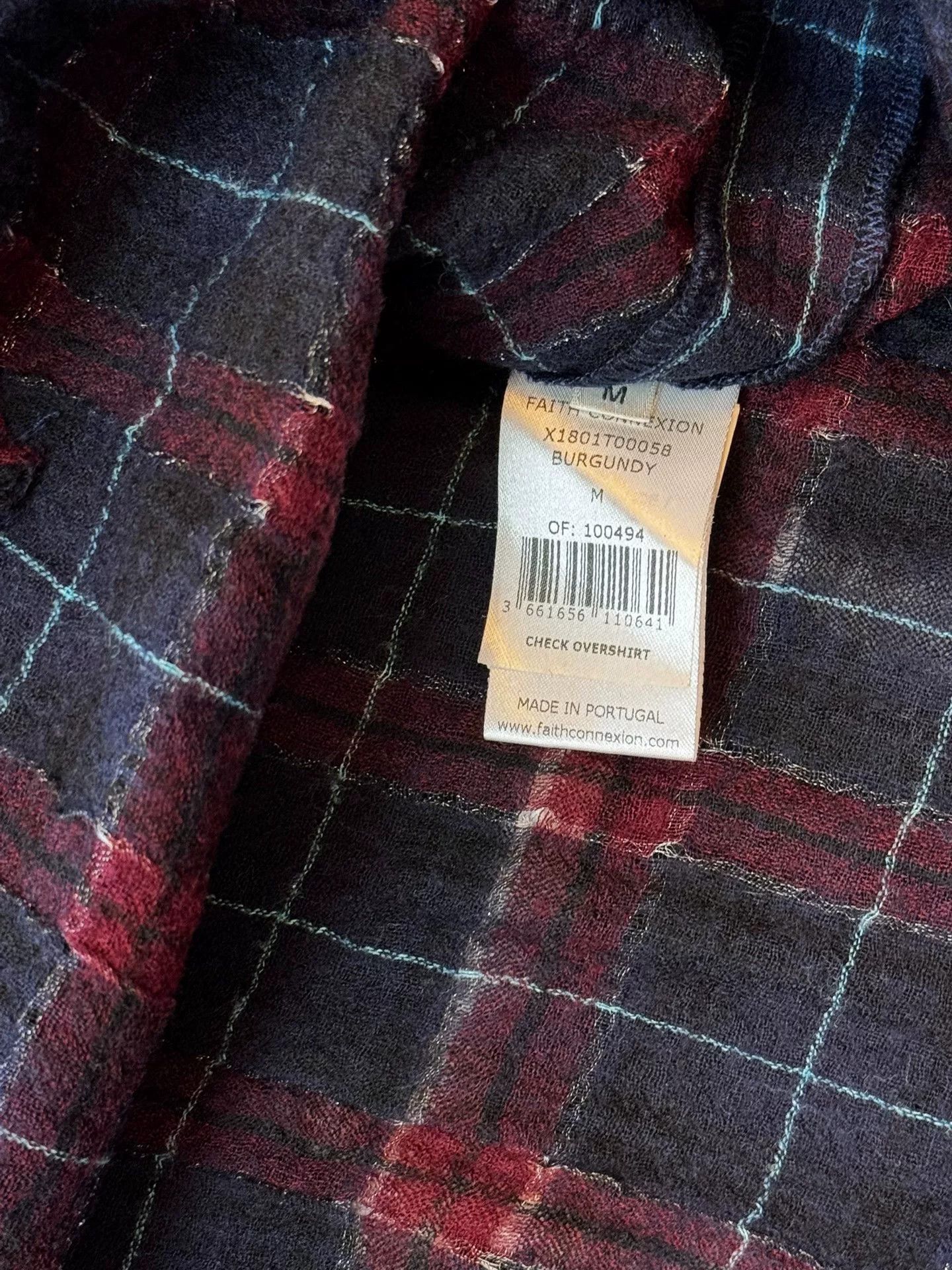Faith Connexion Faith Connexion Red Blue Plaid Shirt Size US M / EU 48-50 / 2 - 6 Thumbnail
