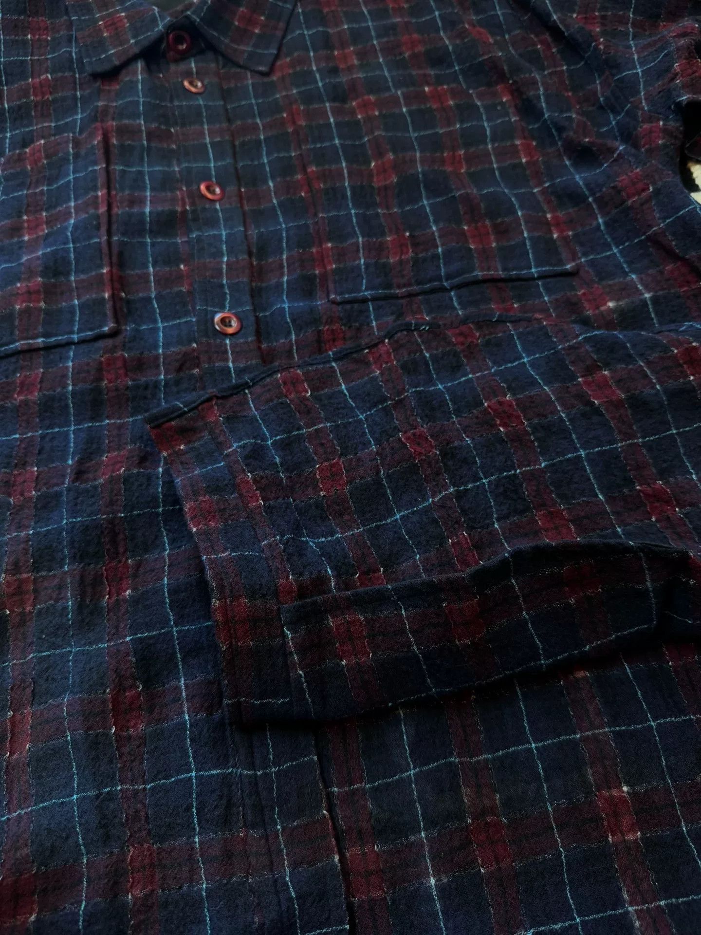 Faith Connexion Faith Connexion Red Blue Plaid Shirt Size US M / EU 48-50 / 2 - 4 Thumbnail