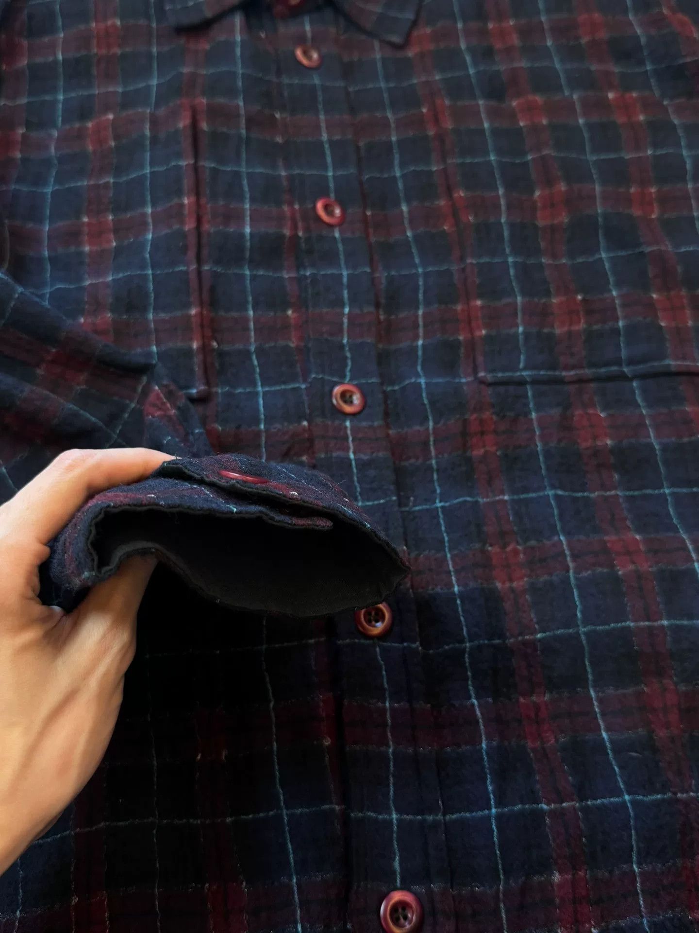Faith Connexion Faith Connexion Red Blue Plaid Shirt Size US M / EU 48-50 / 2 - 5 Thumbnail