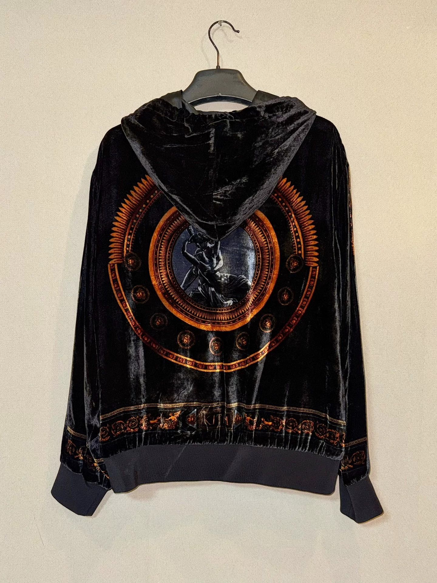 Versace Versace x Kith Velvet Printed Hoodie Size US L / EU 52-54 / 3 - 2 Thumbnail