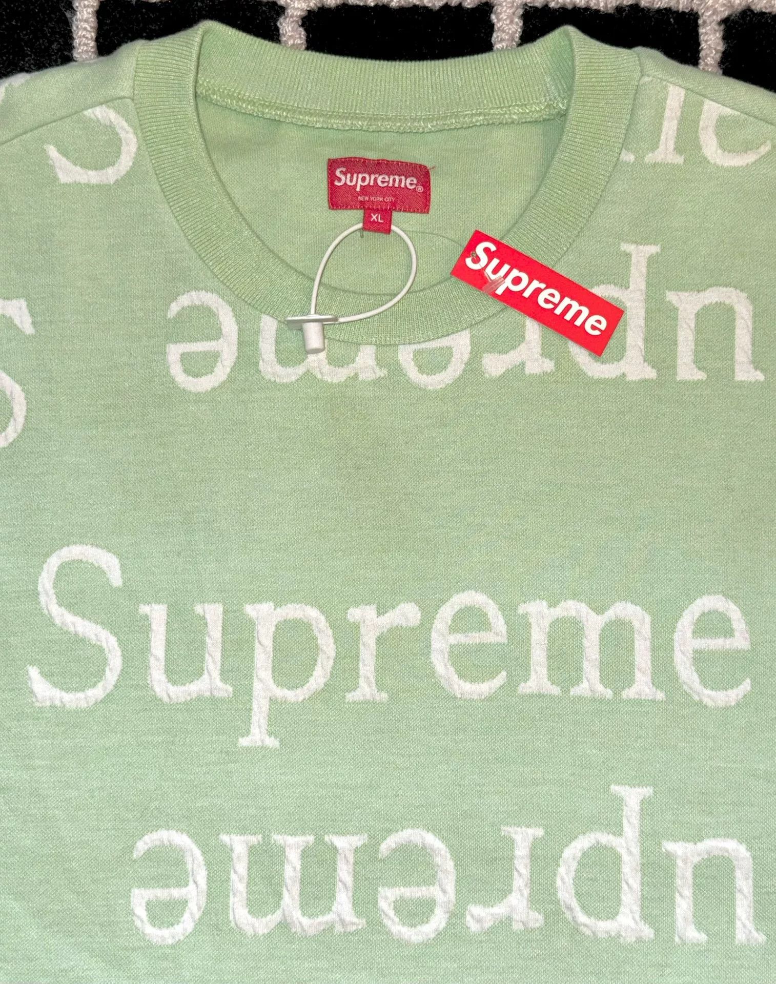 Supreme Supreme Green Pullover Sweatshirt Size US XL / EU 56 / 4 - 3 Thumbnail