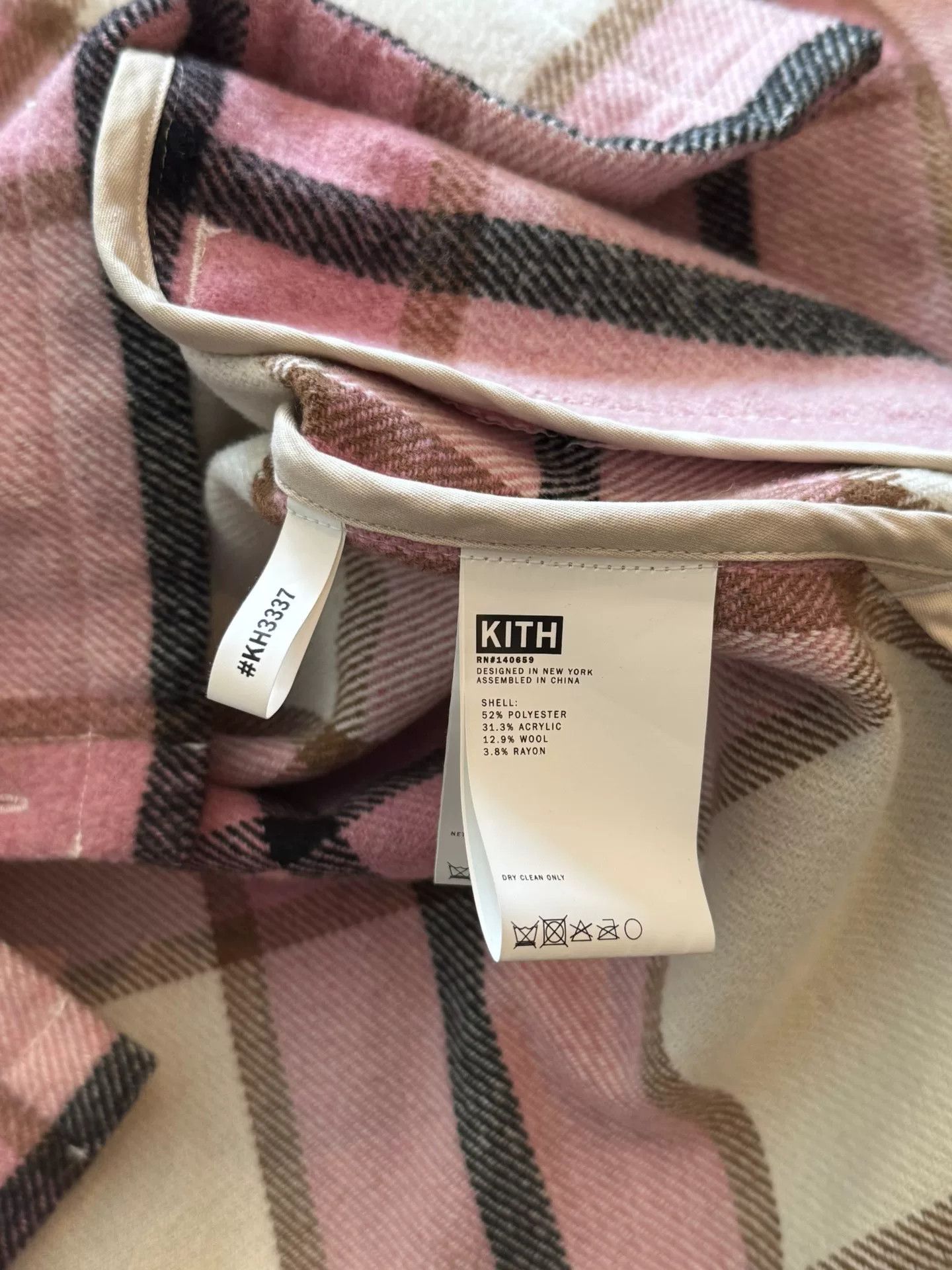 Kith KITH NYC OG Pink Plaid Wool Shirt Size US L / EU 52-54 / 3 - 7 Thumbnail