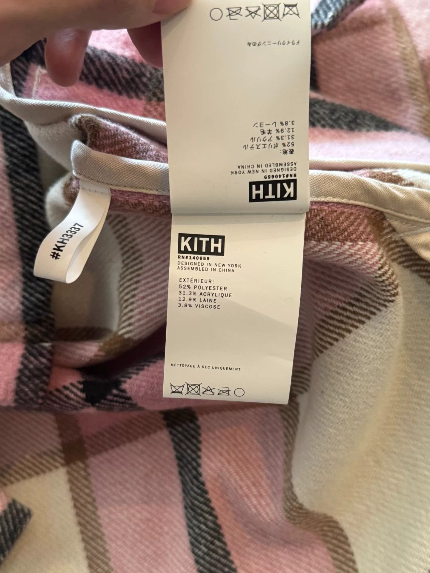 Kith KITH NYC OG Pink Plaid Wool Shirt Size US L / EU 52-54 / 3 - 8 Thumbnail