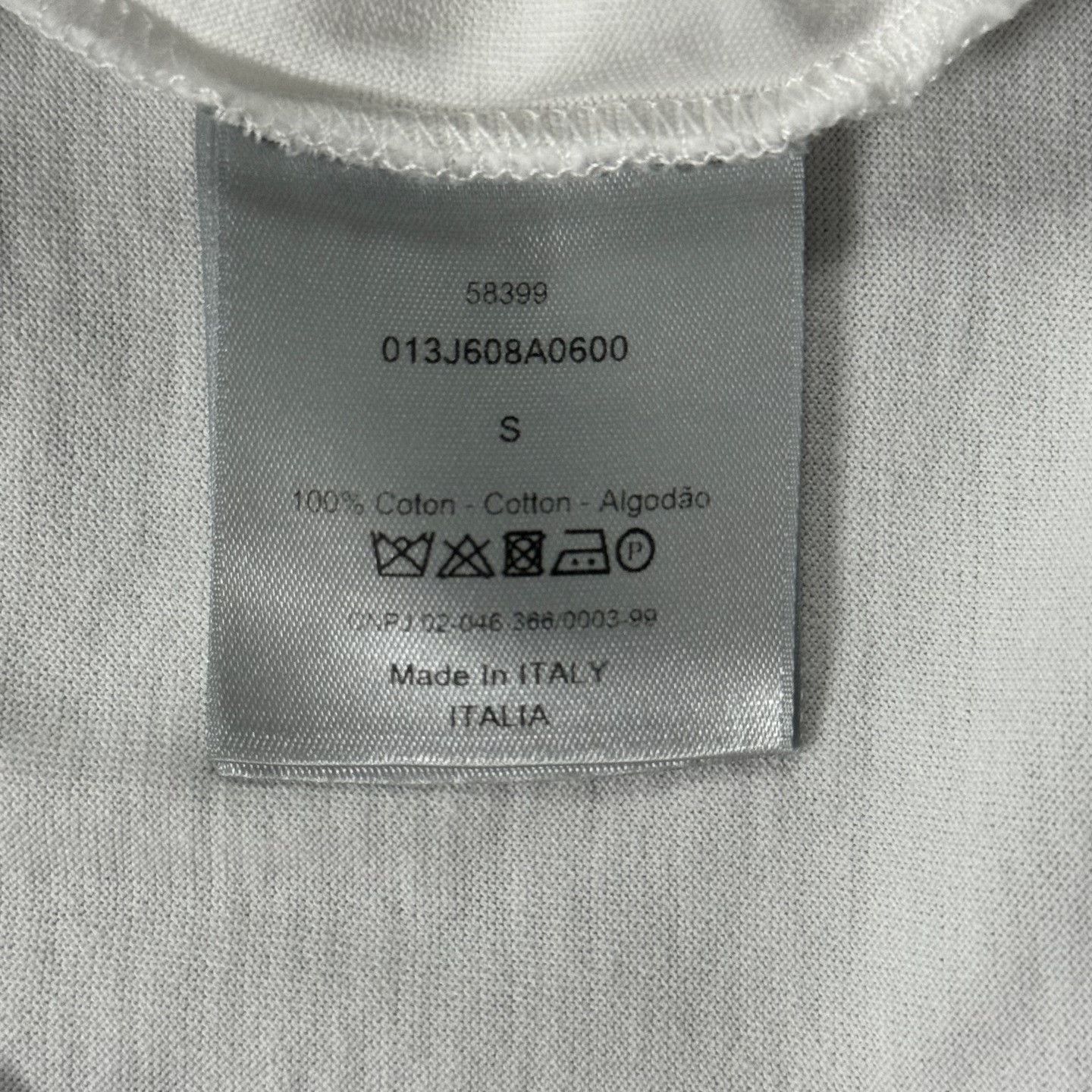 Dior Dior White Stamp Embroidery Short Sleeve Size US S / EU 44-46 / 1 - 4 Thumbnail