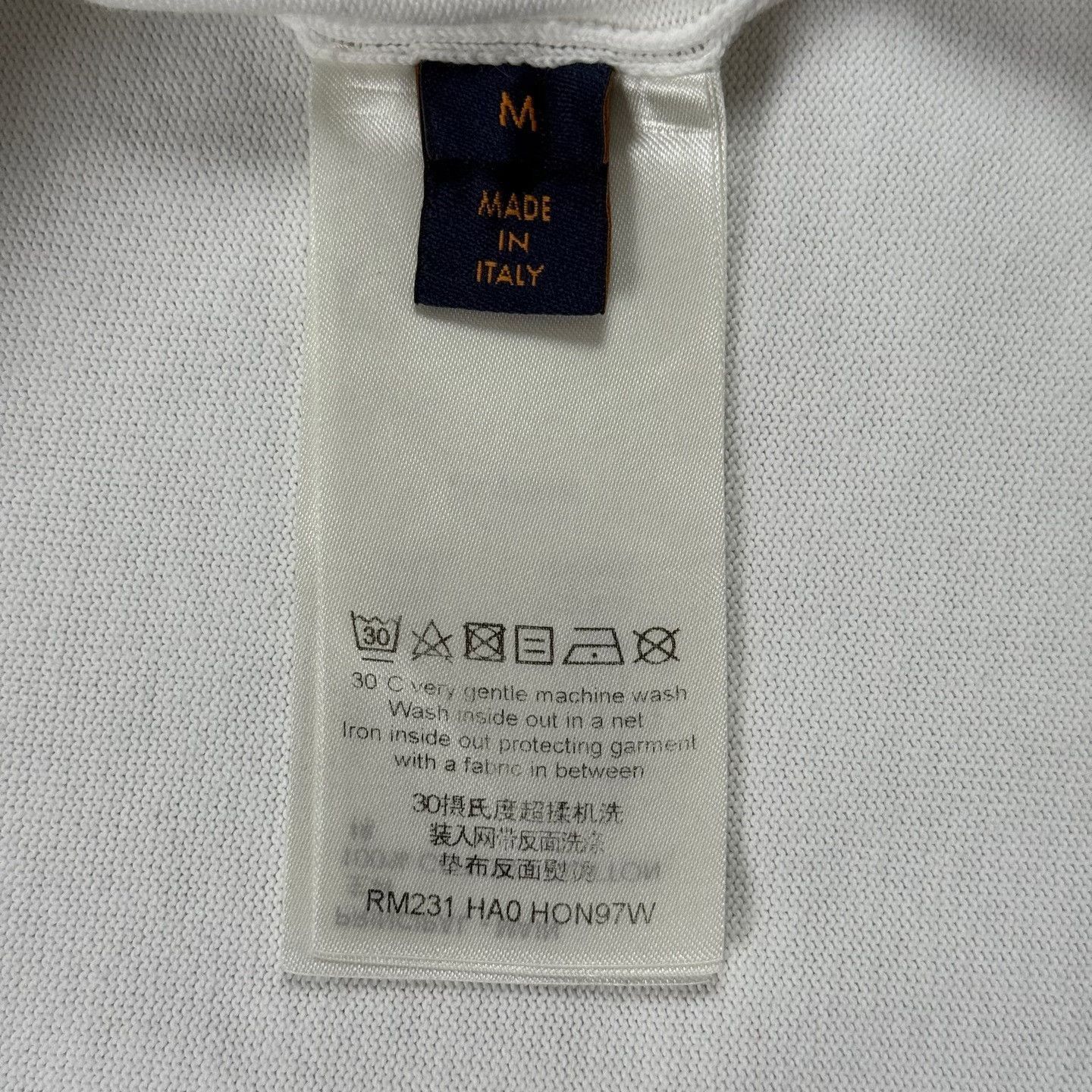 Louis Vuitton LV White Cartoon Airplane Logo Knit Tee Size US M / EU 48-50 / 2 - 4 Thumbnail