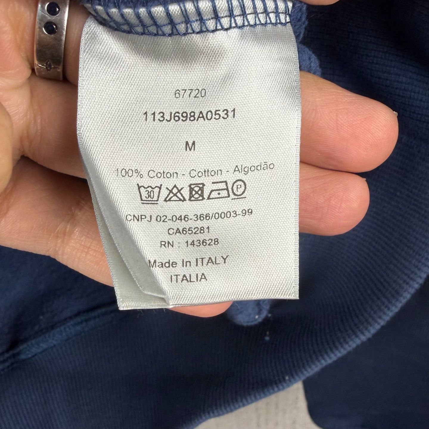 Dior DIOR Logo Embroidered Hooded Solid Sweatshirt Size US M / EU 48-50 / 2 - 5 Thumbnail
