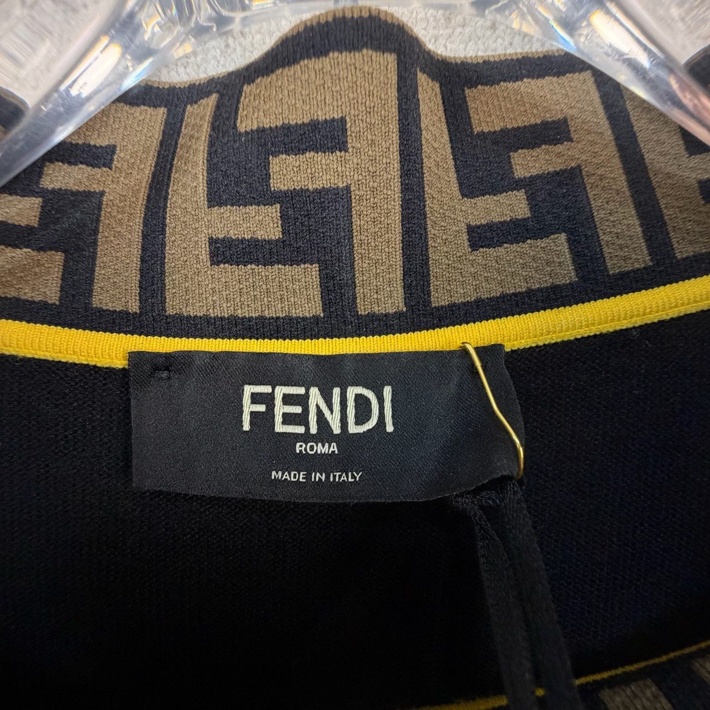 Fendi FENDI Double F Logo Turtleneck Wool Sweater Size US L / EU 52-54 / 3 - 4 Thumbnail
