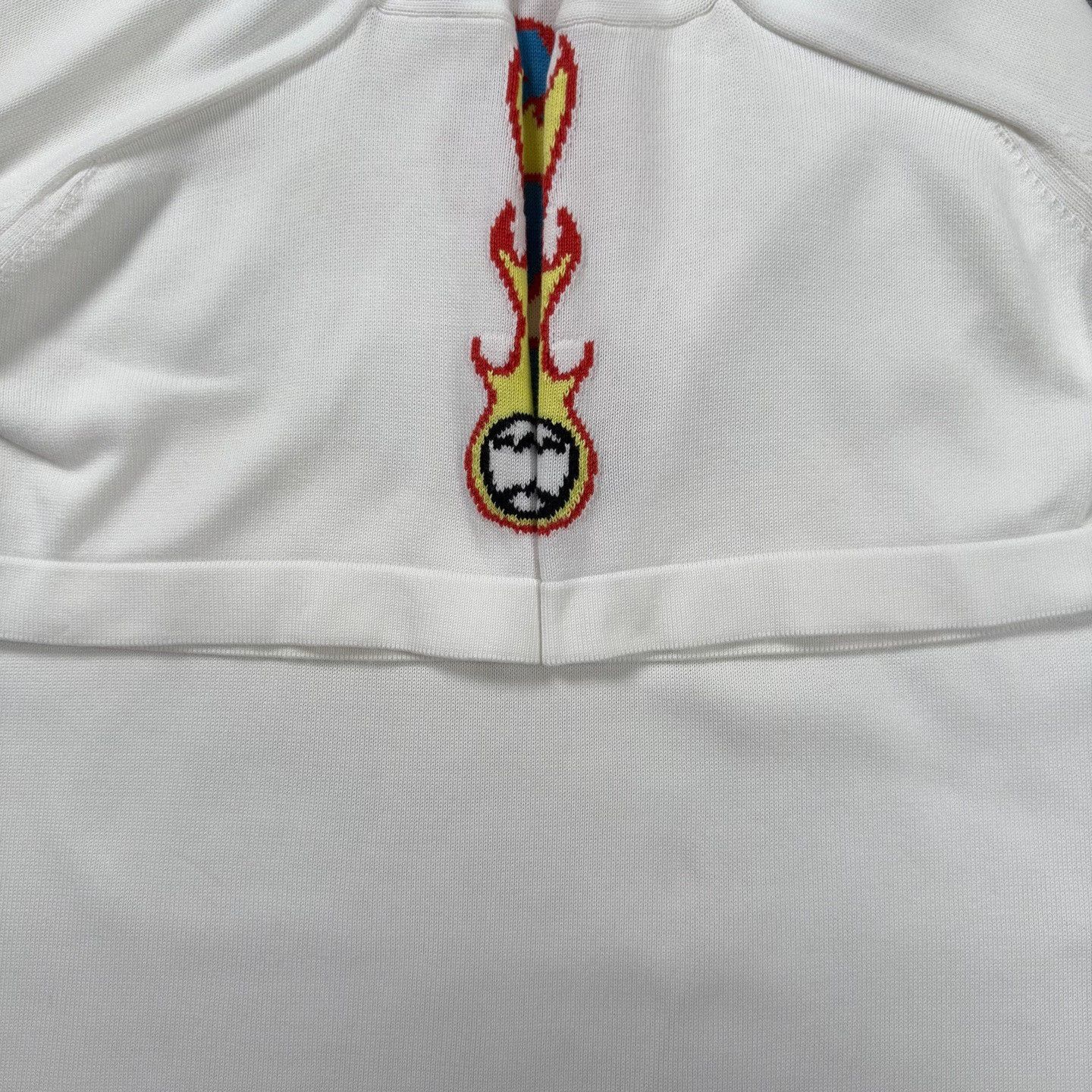 Louis Vuitton LV White Flame Slogan T-Shirt Size S / US 4 / IT 40 - 6 Thumbnail