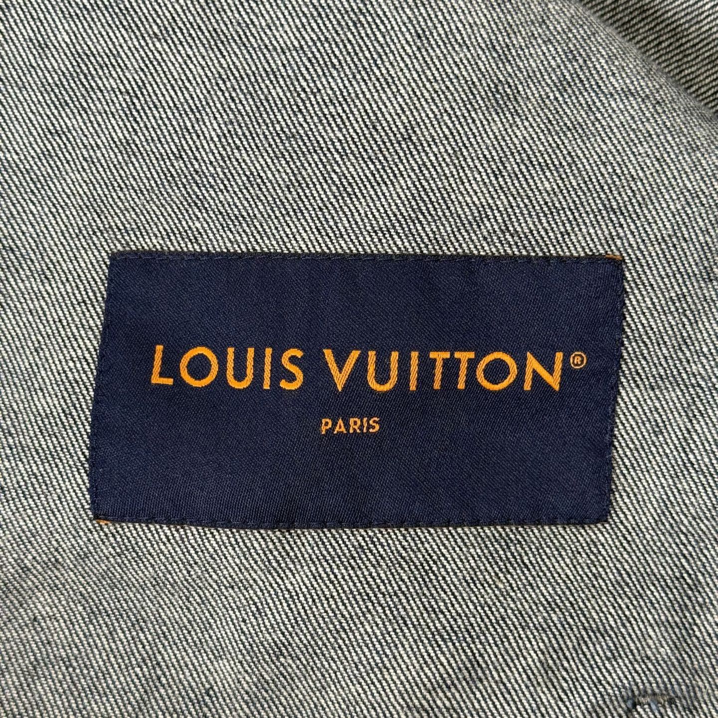 Louis Vuitton LV 2024 Seaweed Print Blue Denim Jacket Size US L / EU 52-54 / 3 - 3 Thumbnail