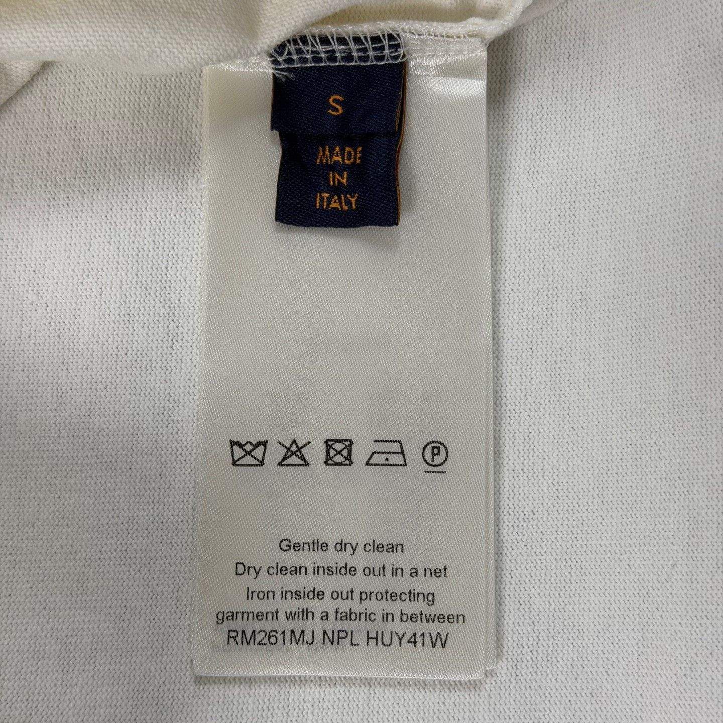 Louis Vuitton LV Blue Logo Embroidered White Short Sleeve Size US S / EU 44-46 / 1 - 4 Thumbnail