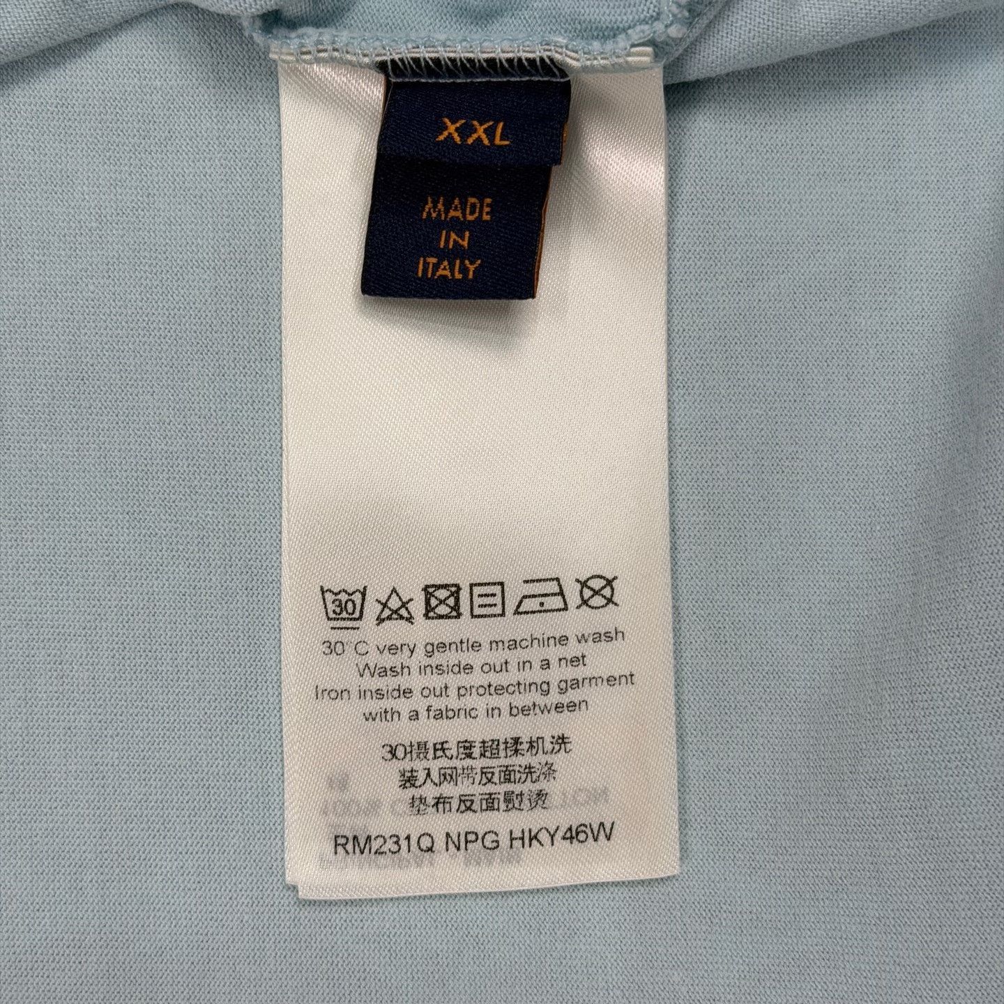 Louis Vuitton LV Gradient All-Over Print Sky Blue Tee Size US XXL / EU 58 / 5 - 4 Thumbnail