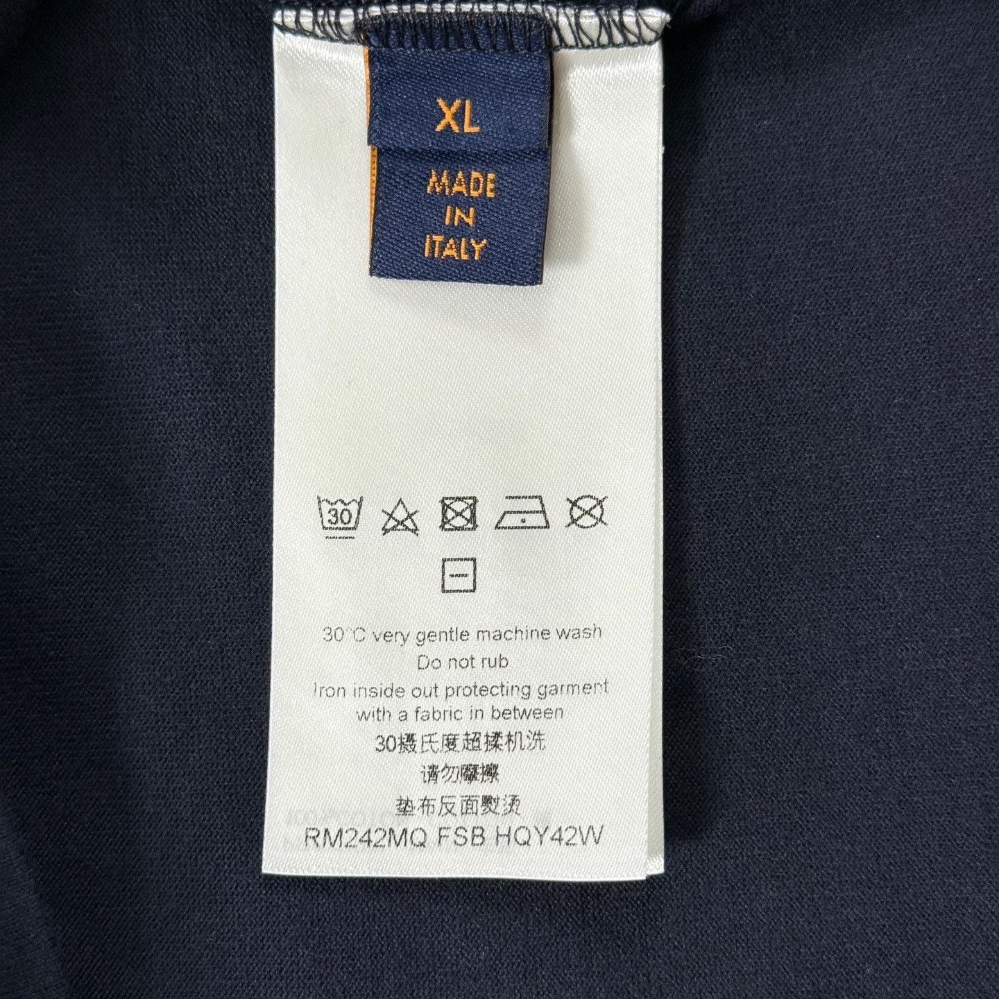 Louis Vuitton LV 2024 Navy Gradient Print Short-Sleeve Size US XL / EU 56 / 4 - 4 Thumbnail