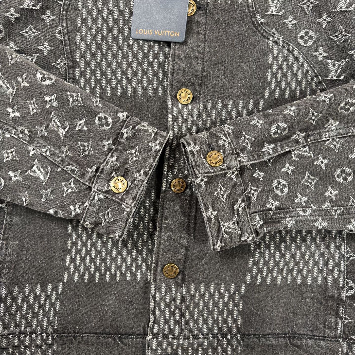 Louis Vuitton LV Nigo Collaboration Black Denim Jacket Size US M / EU 48-50 / 2 - 7 Thumbnail