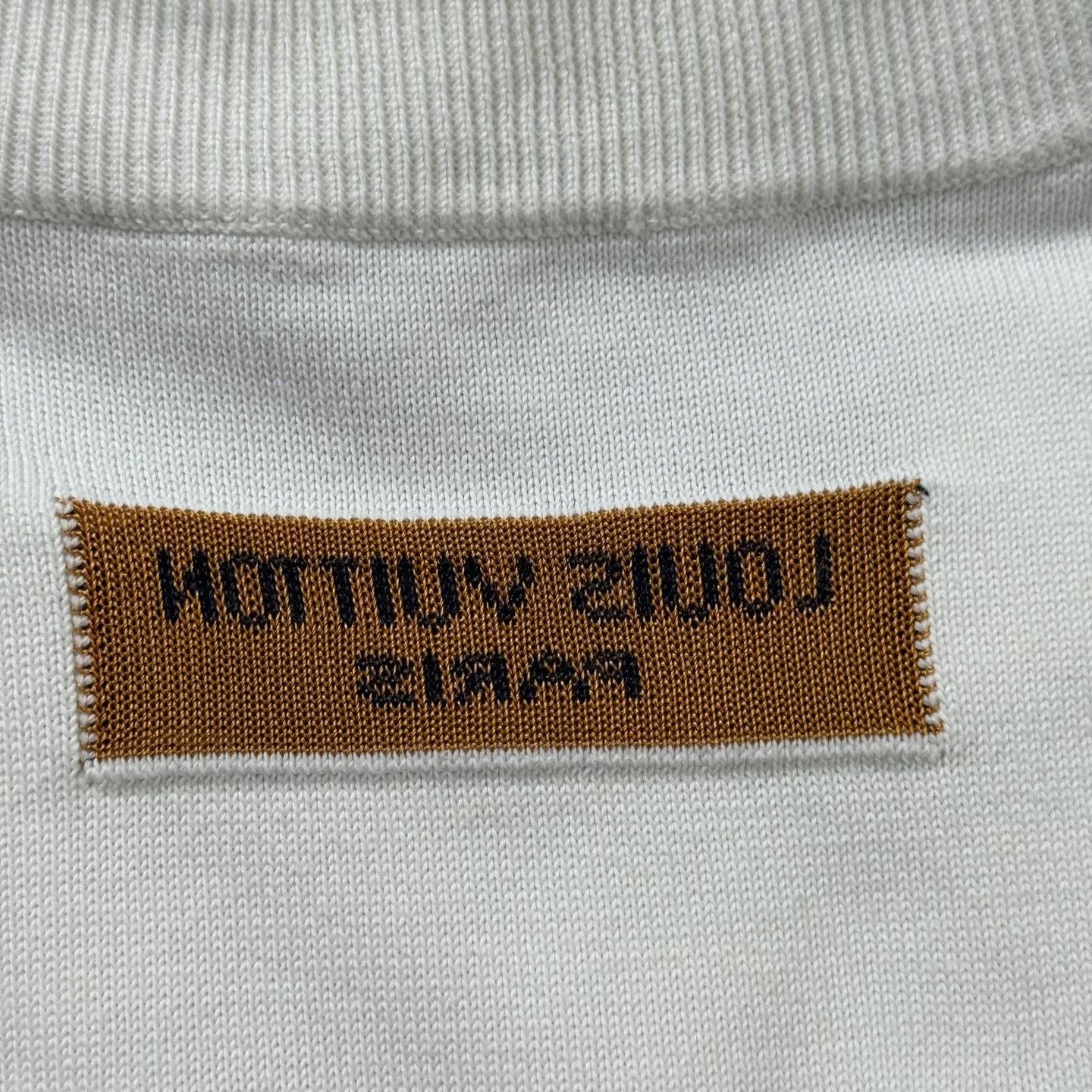 Louis Vuitton LV White Flame Football Knit Tee Size US L / EU 52-54 / 3 - 6 Thumbnail