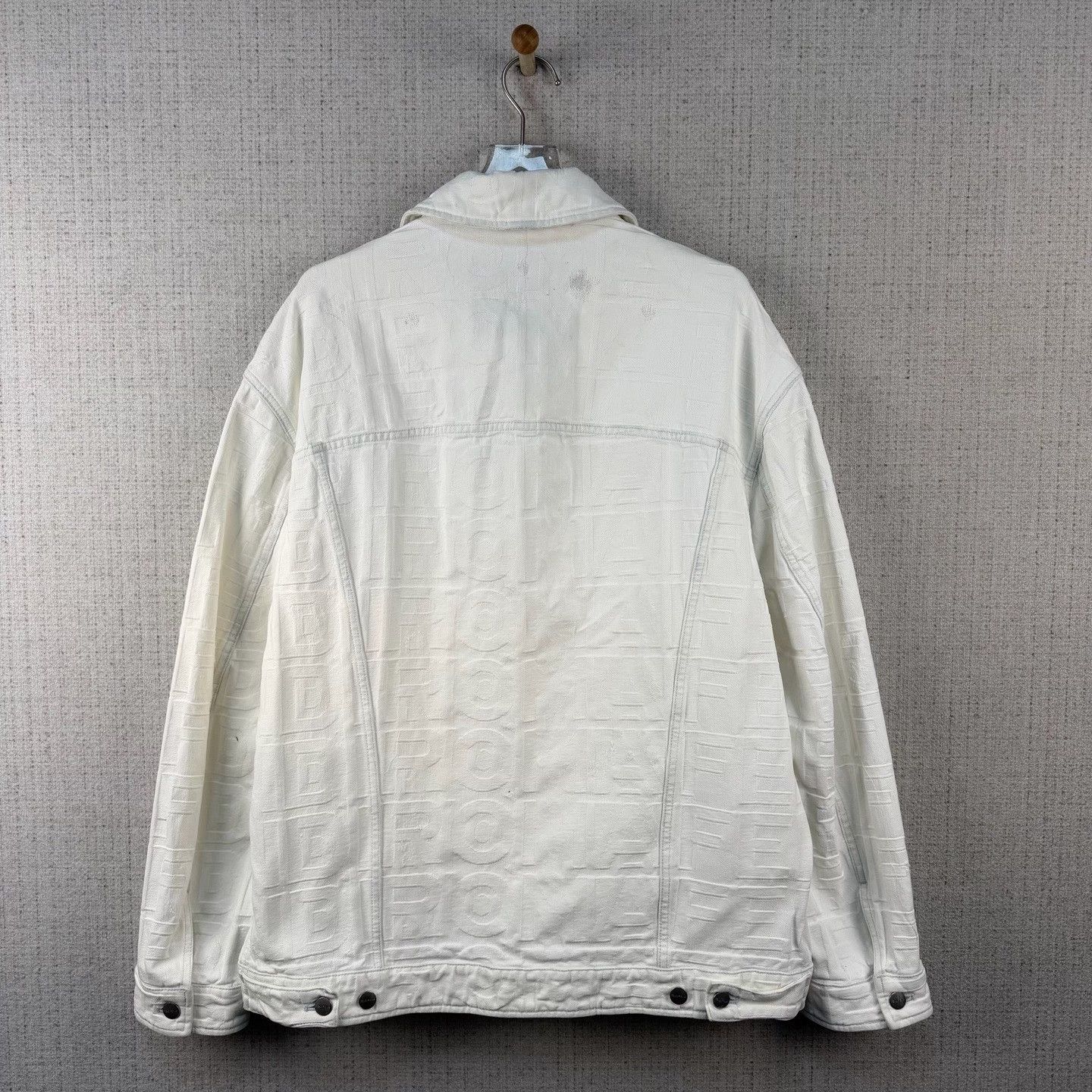 Fendi Fendi Capsule Double F Print Distressed Jacket Size US L / EU 52-54 / 3 - 3 Thumbnail