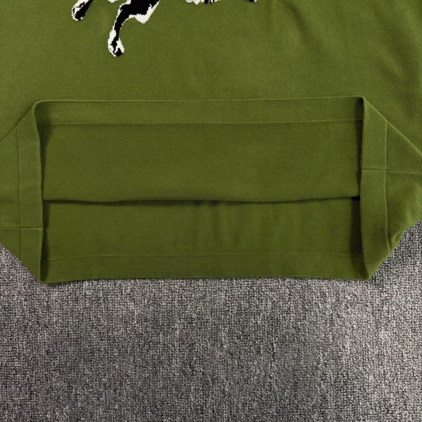 Louis Vuitton LV Dog Pattern Green Knit Short-Sleeve Size S / US 4 / IT 40 - 7 Thumbnail