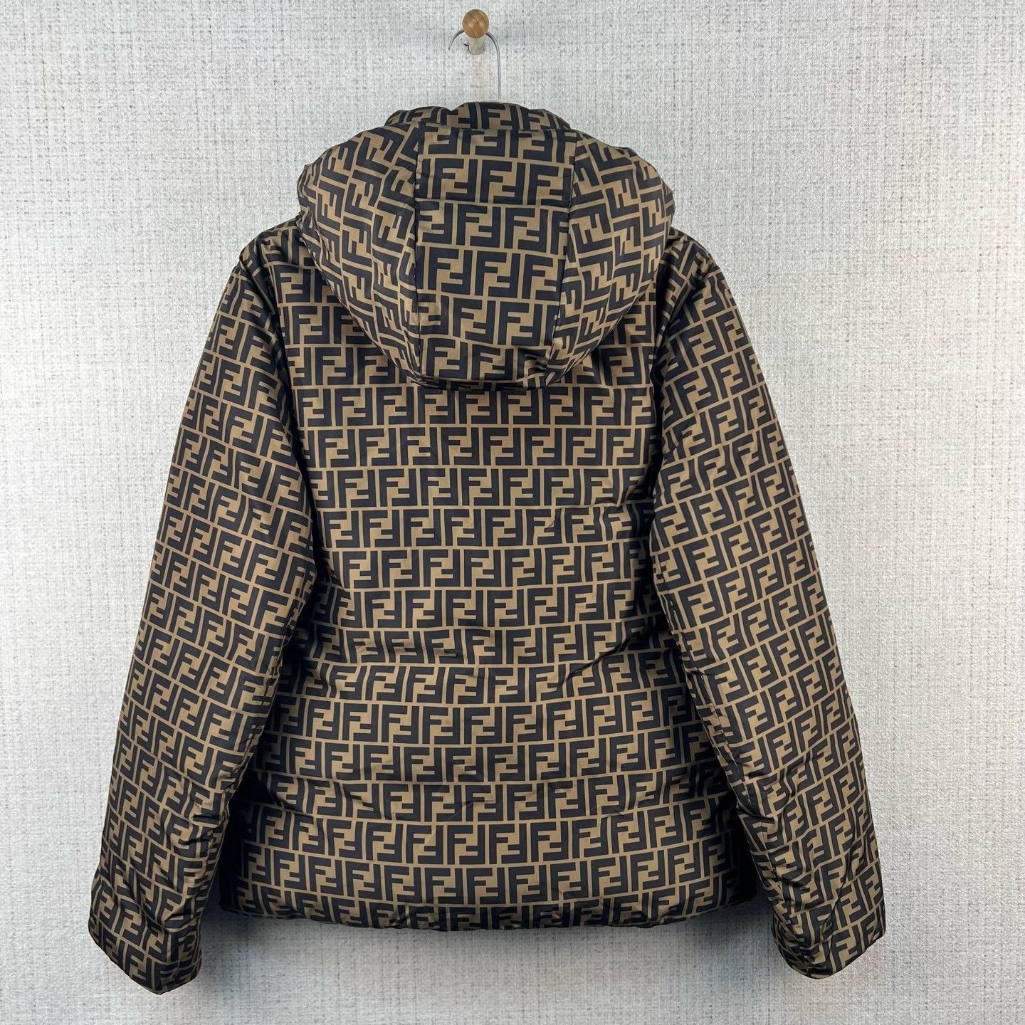 Fendi FENDI Monogram Reversible Hooded Down Jacket Size US L / EU 52-54 / 3 - 2 Thumbnail