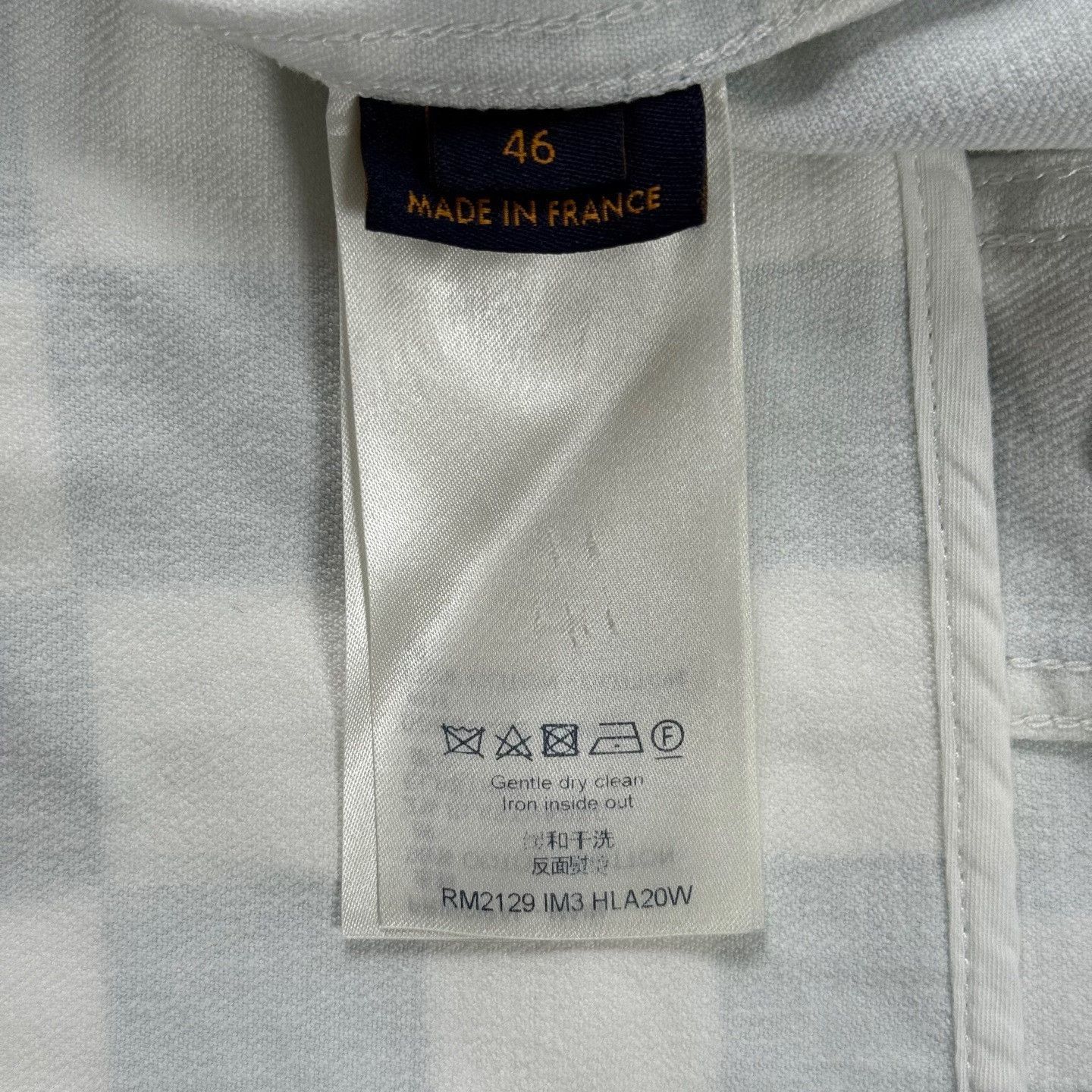 Louis Vuitton LV White Green Check Denim Jacket Size L / US 10 / IT 46 - 7 Thumbnail