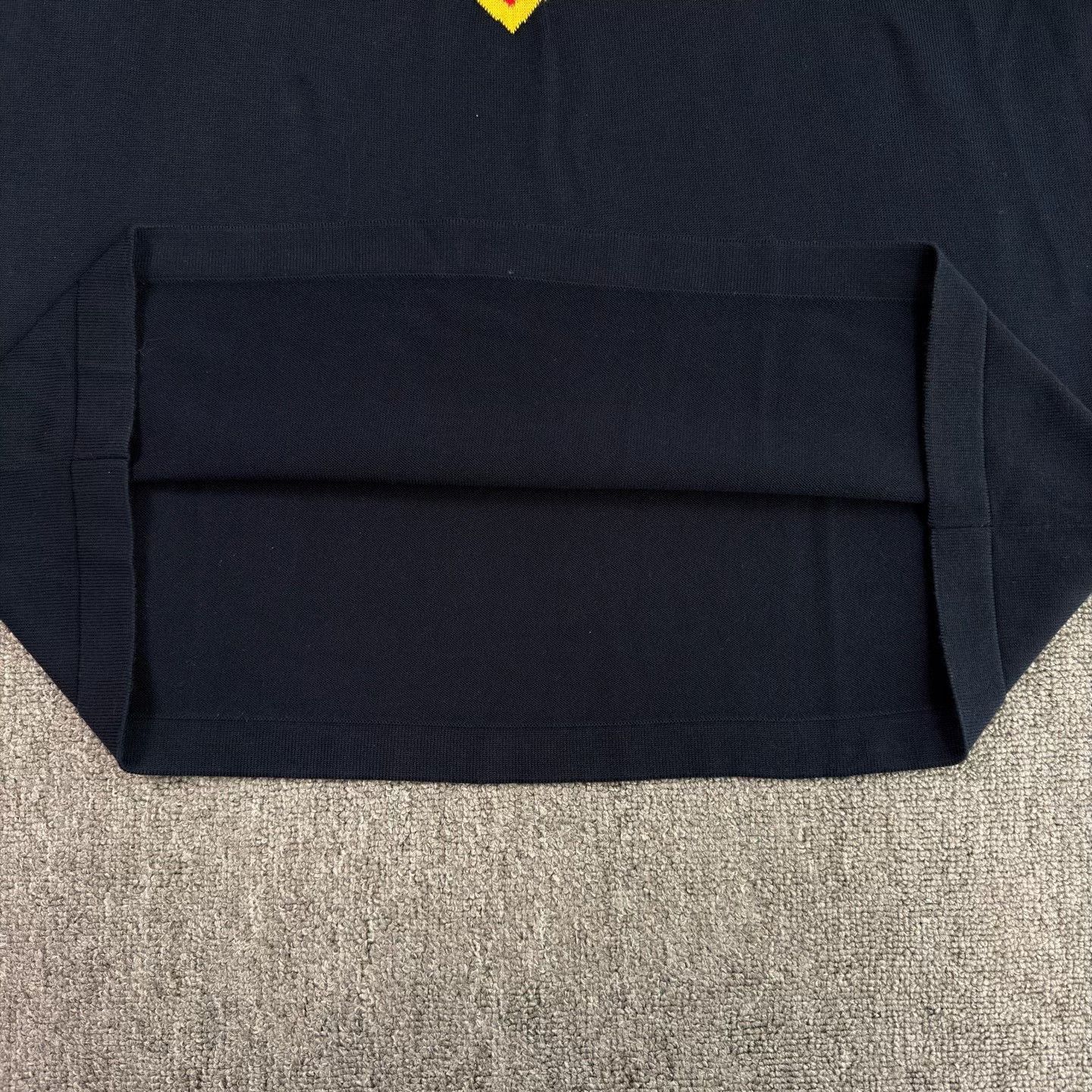 Louis Vuitton LV Nigo Heart Pattern Navy Knit Tee Size US XL / EU 56 / 4 - 7 Thumbnail