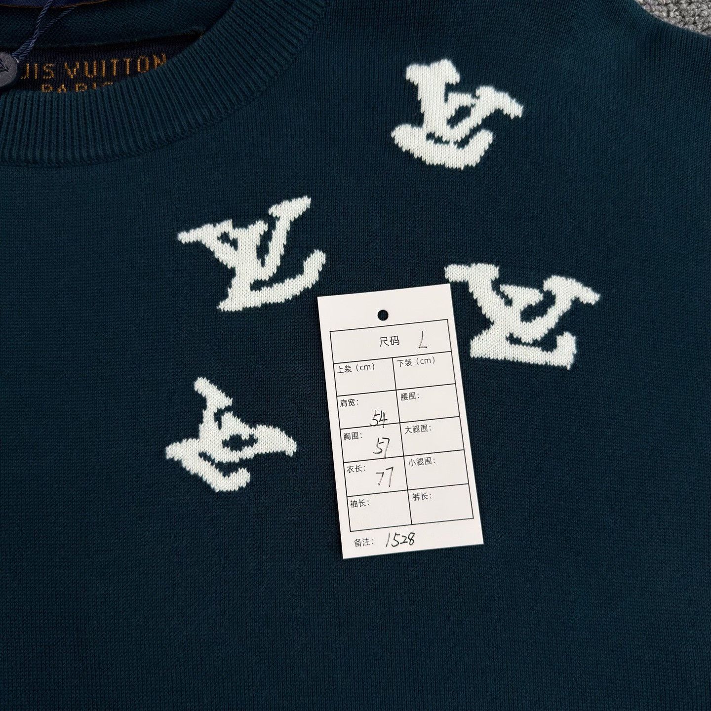 Louis Vuitton Louis Vuitton Piper Pattern Blue Knit Tee Size US L / EU 52-54 / 3 - 7 Thumbnail