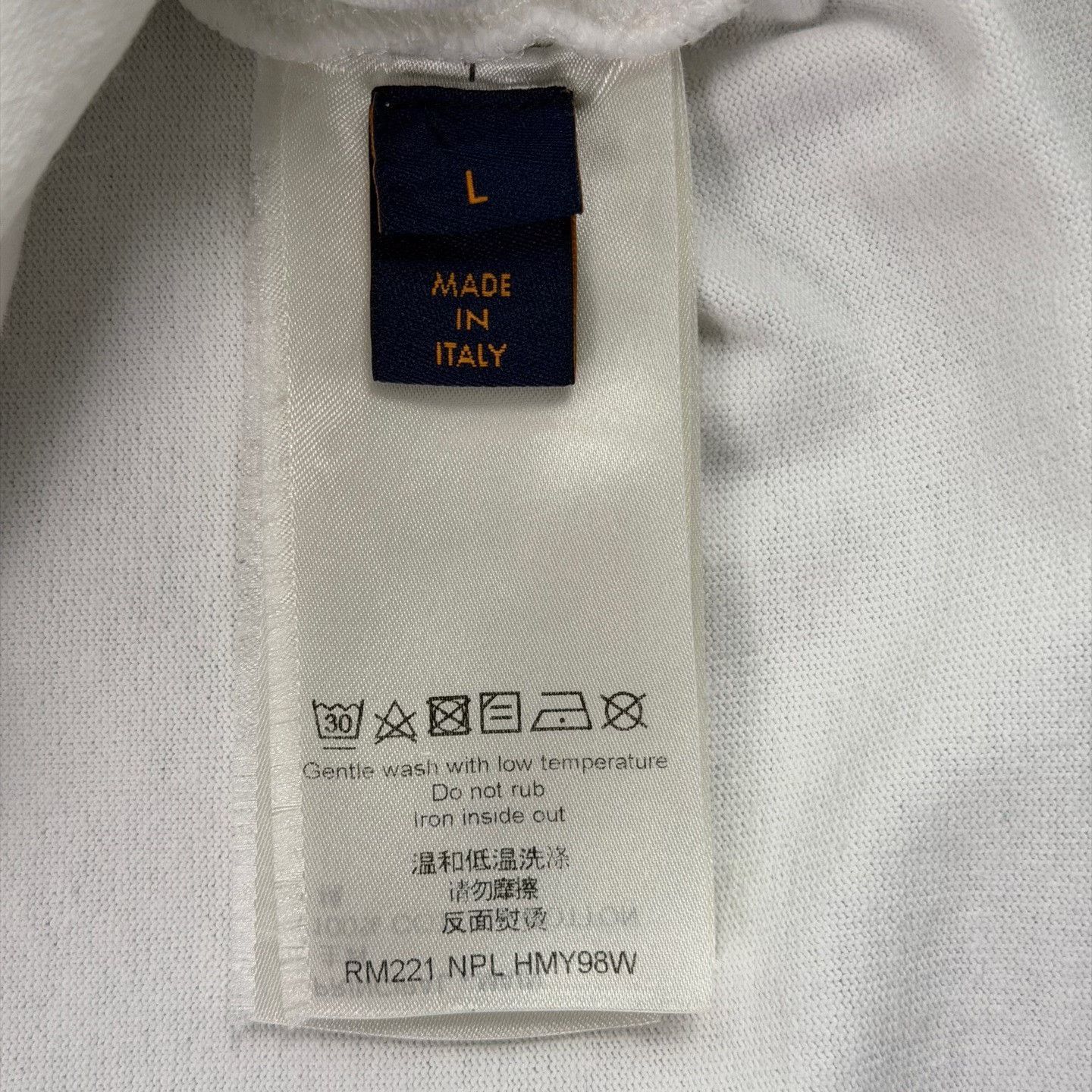 Louis Vuitton LV Snow Mountain Big Logo White Tee Size US L / EU 52-54 / 3 - 4 Thumbnail