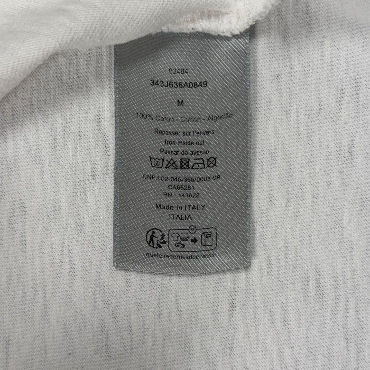 Dior Dior White Distressed Slogan T-Shirt Size US M / EU 48-50 / 2 - 4 Thumbnail