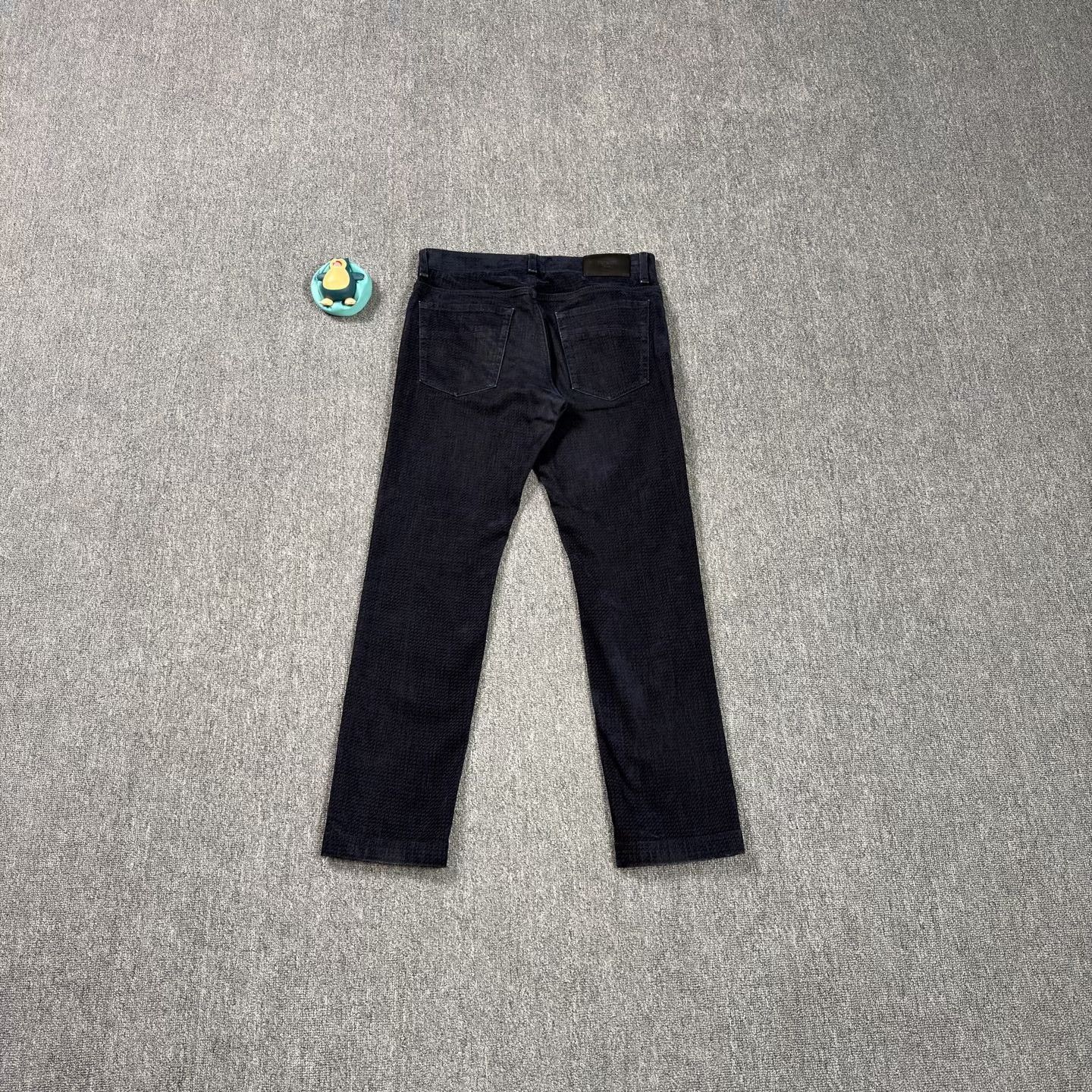 Fendi Fendi Flocked All-Over Print Black Jeans Size US 32 / EU 48 - 2 Thumbnail