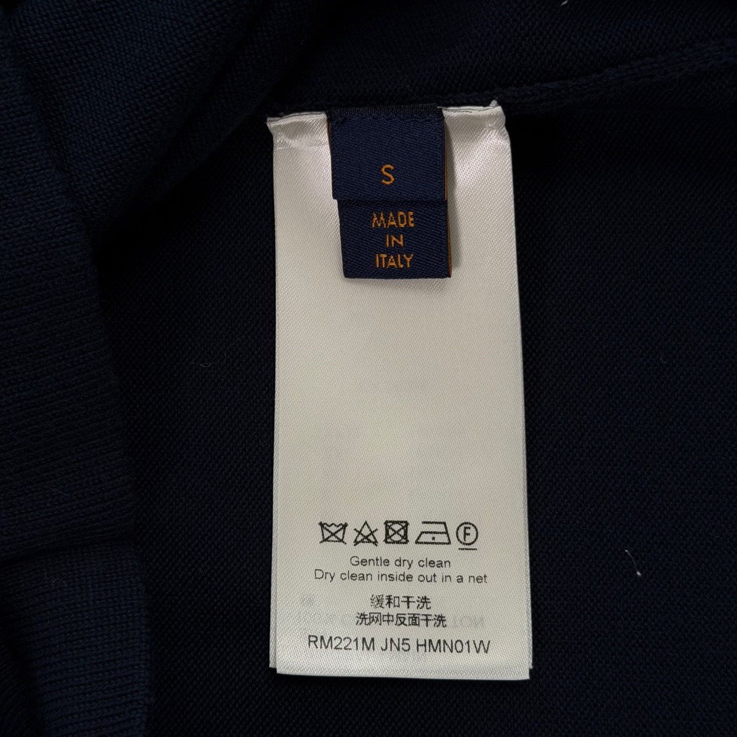 Nigo LV Nigo Heart Pattern Navy Knit Tee Size US S / EU 44-46 / 1 - 4 Thumbnail