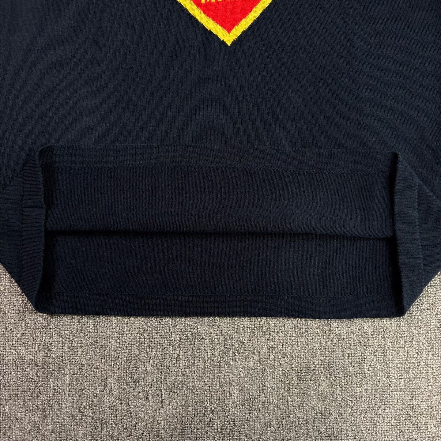 Nigo LV Nigo Heart Pattern Navy Knit Tee Size US S / EU 44-46 / 1 - 7 Thumbnail