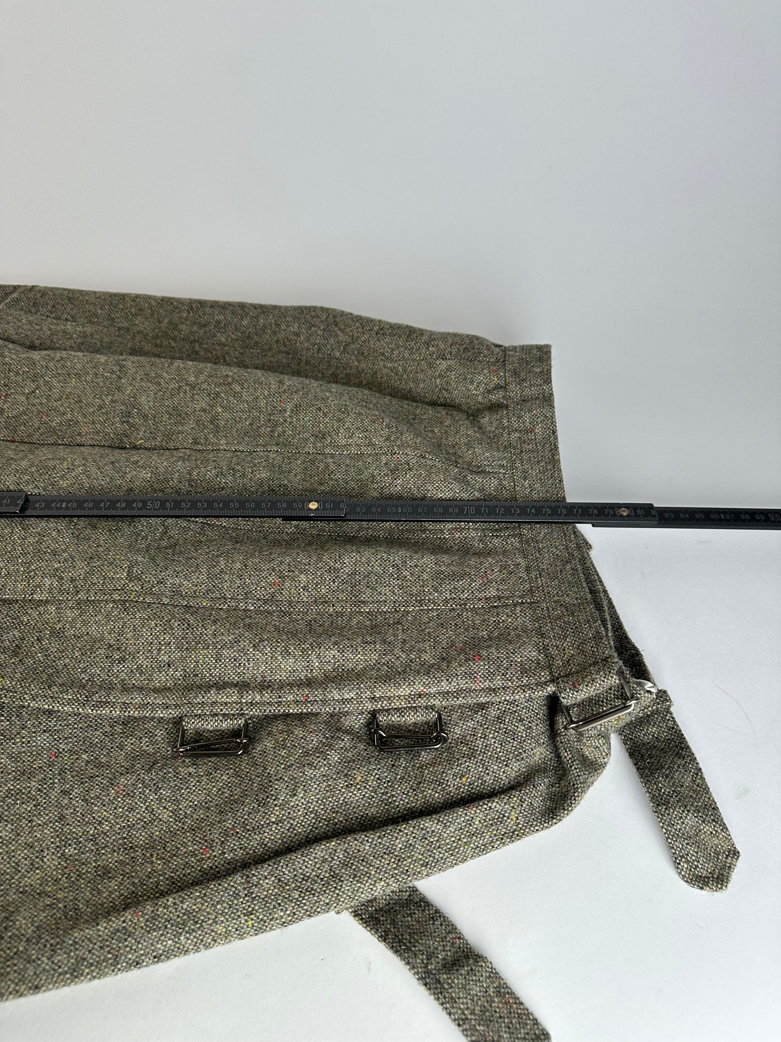 Dior Vintage Wool Long Skirt Grey M Size 30" / US 8 / IT 44 - 5 Thumbnail
