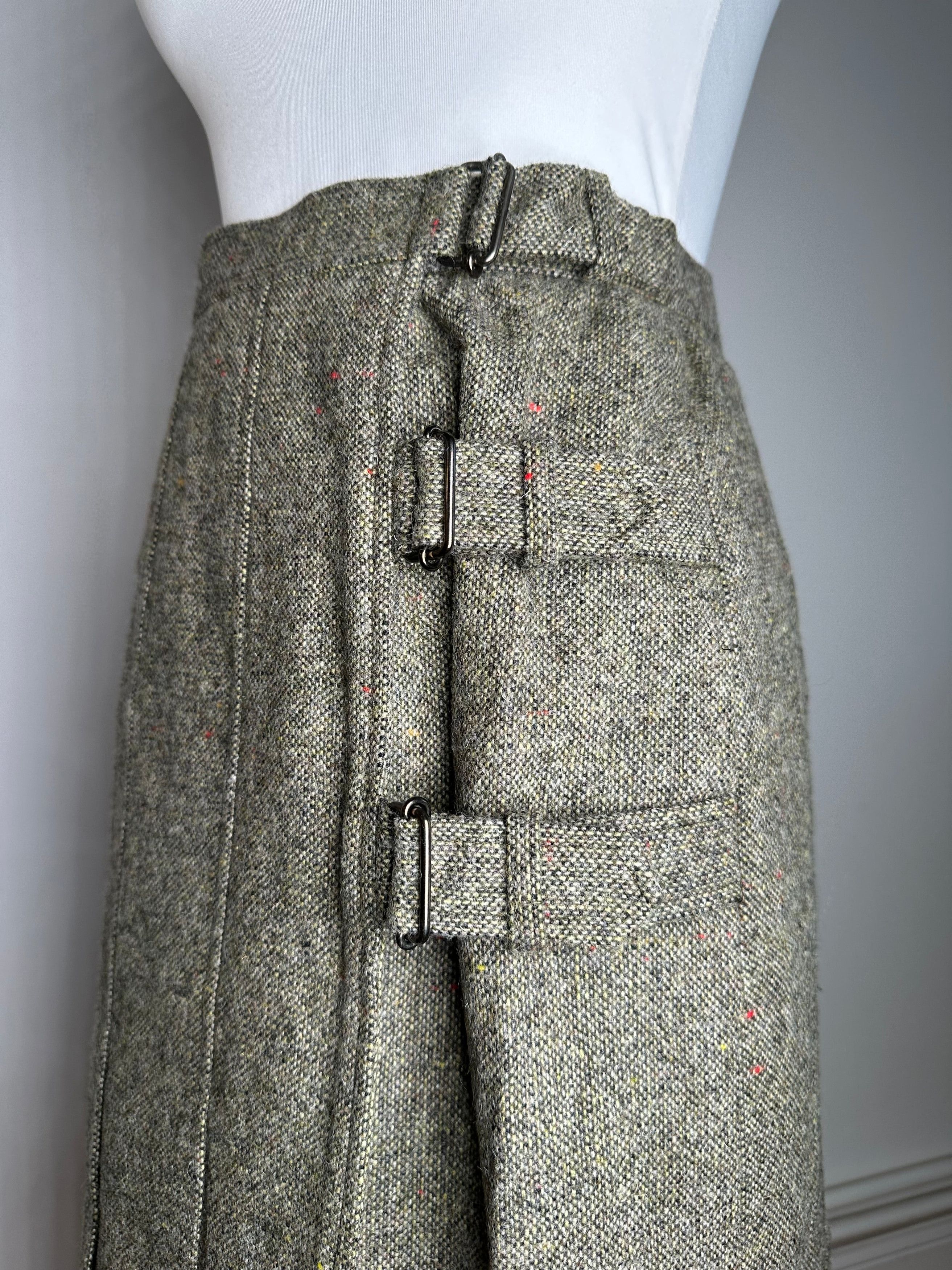 Dior Vintage Wool Long Skirt Grey M Size 30" / US 8 / IT 44 - 4 Thumbnail