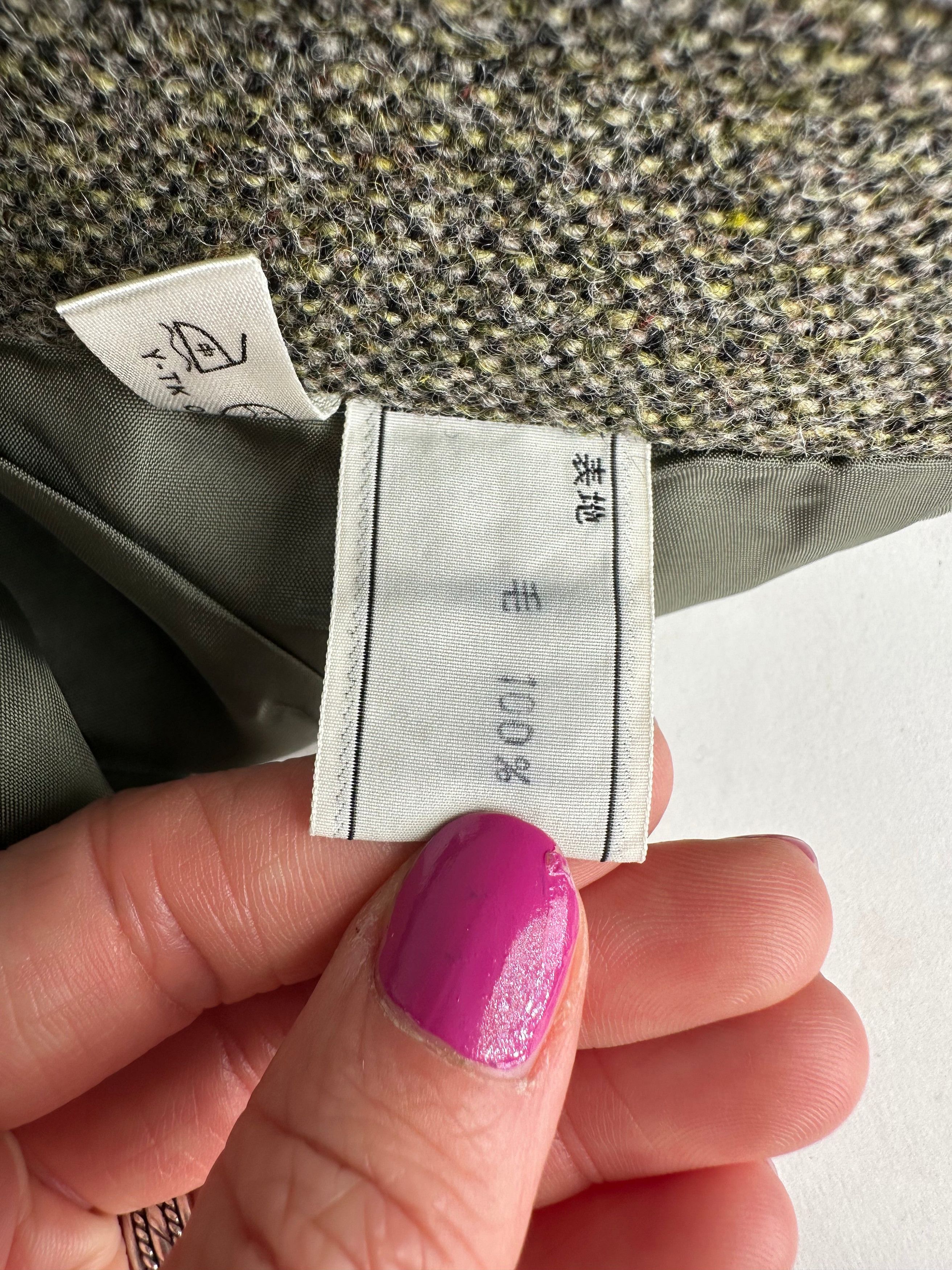 Dior Vintage Wool Long Skirt Grey M Size 30" / US 8 / IT 44 - 9 Thumbnail