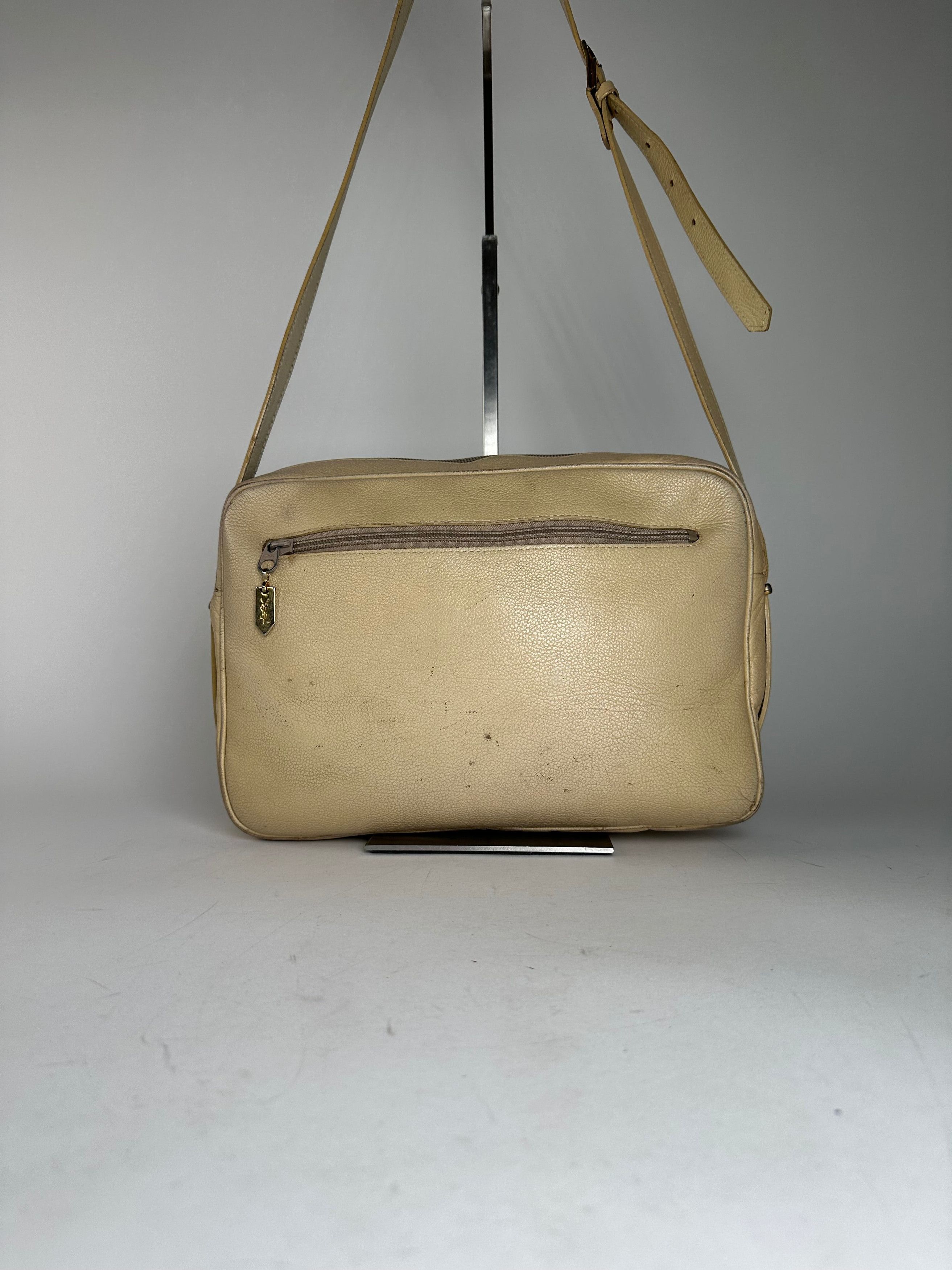Other Vintage Yves Saint Laurent Leather Shoulder Bag Beige Size ONE SIZE - 2 Thumbnail