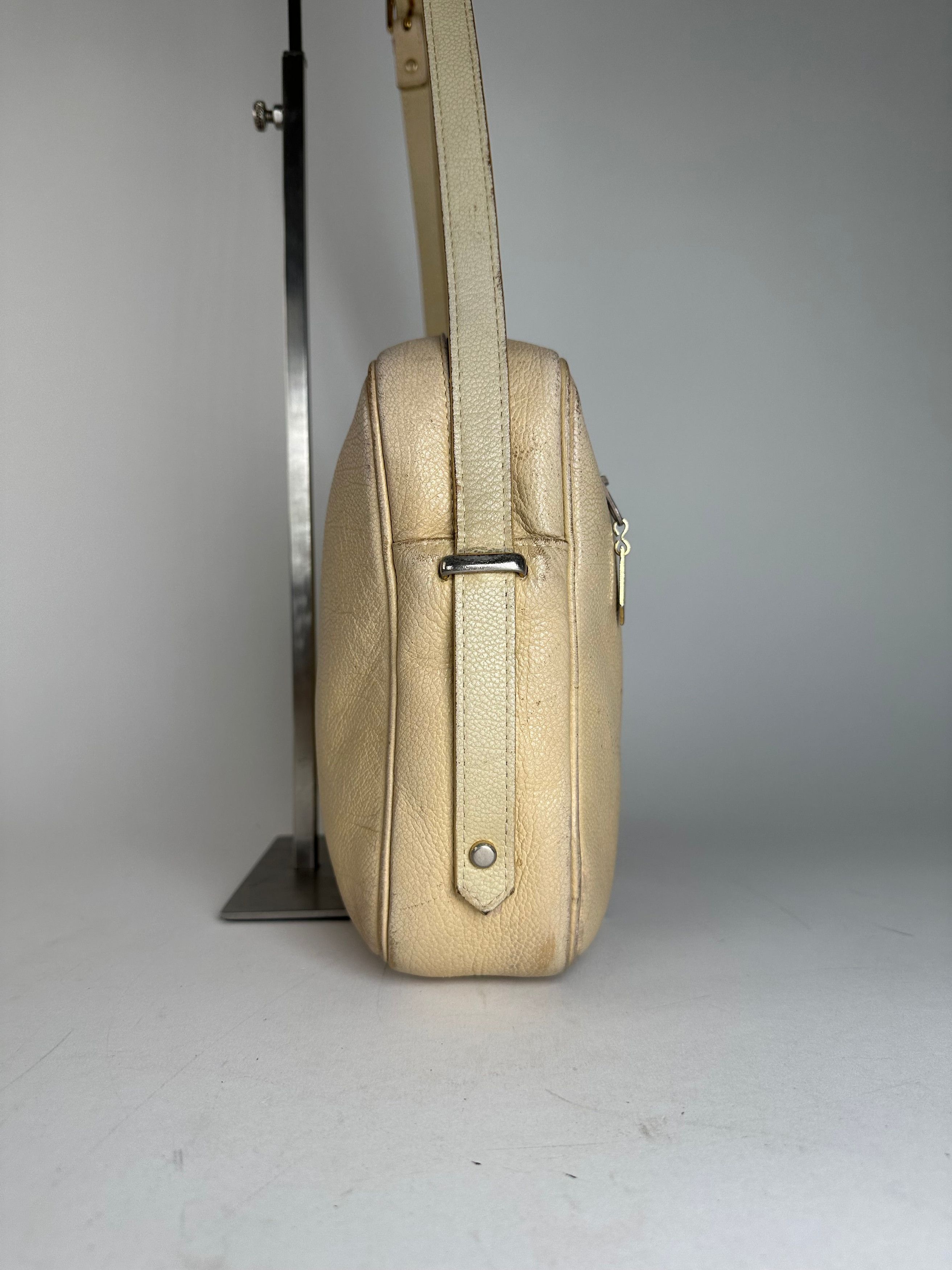 Other Vintage Yves Saint Laurent Leather Shoulder Bag Beige Size ONE SIZE - 5 Thumbnail