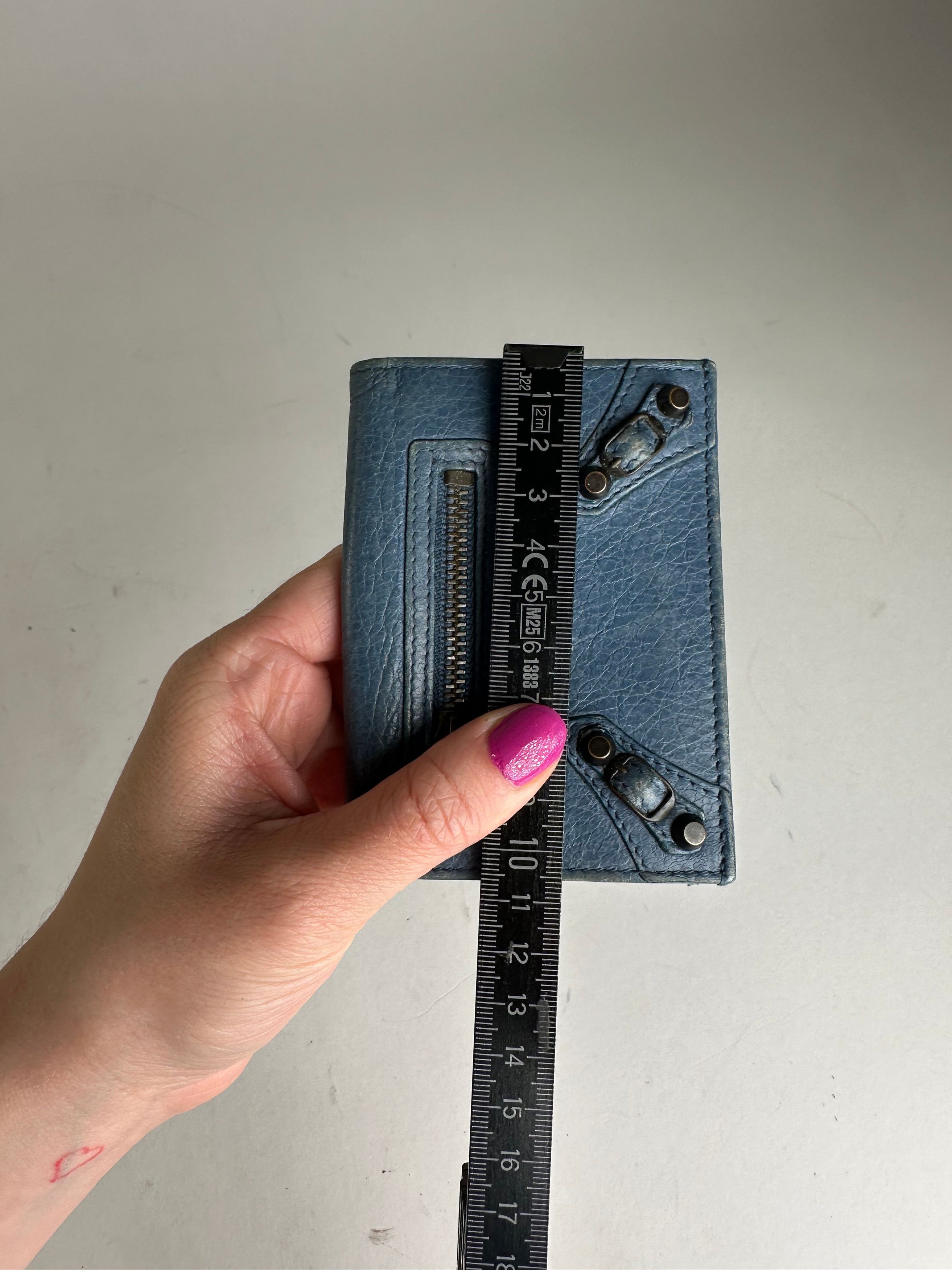 Balenciaga Vintage Leather City Card Holder Blue Size ONE SIZE - 8 Thumbnail