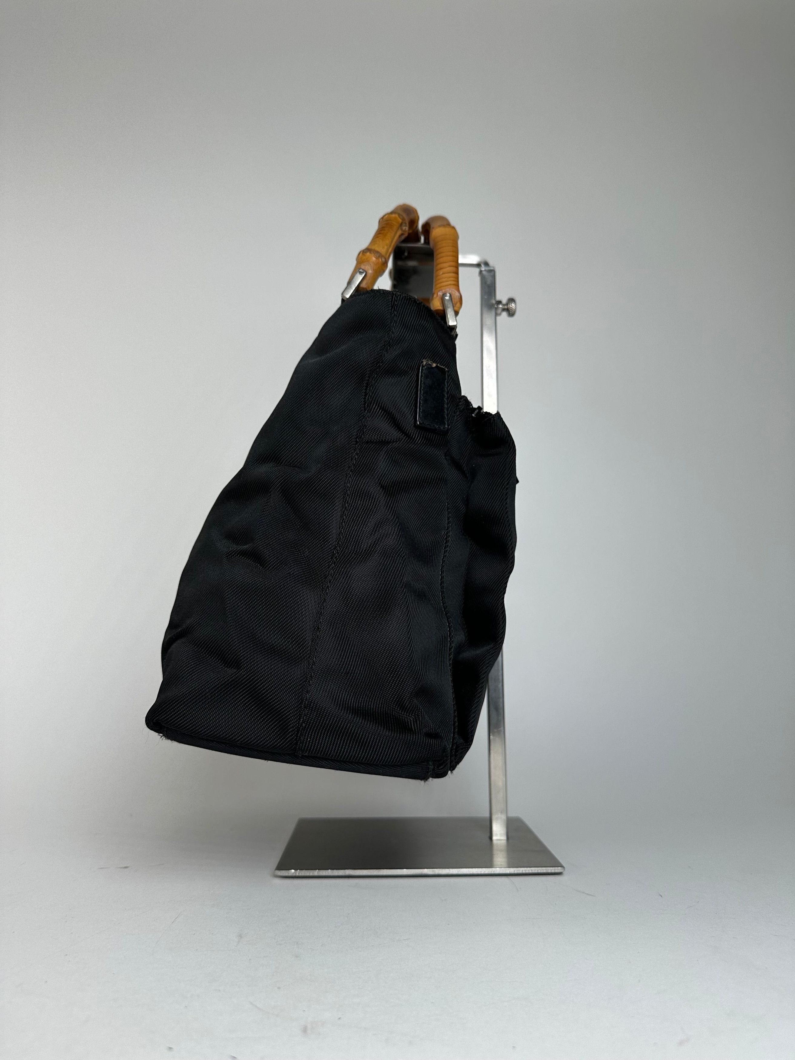 Gucci Vintage Bamboo Handbag Black Size ONE SIZE - 6 Thumbnail