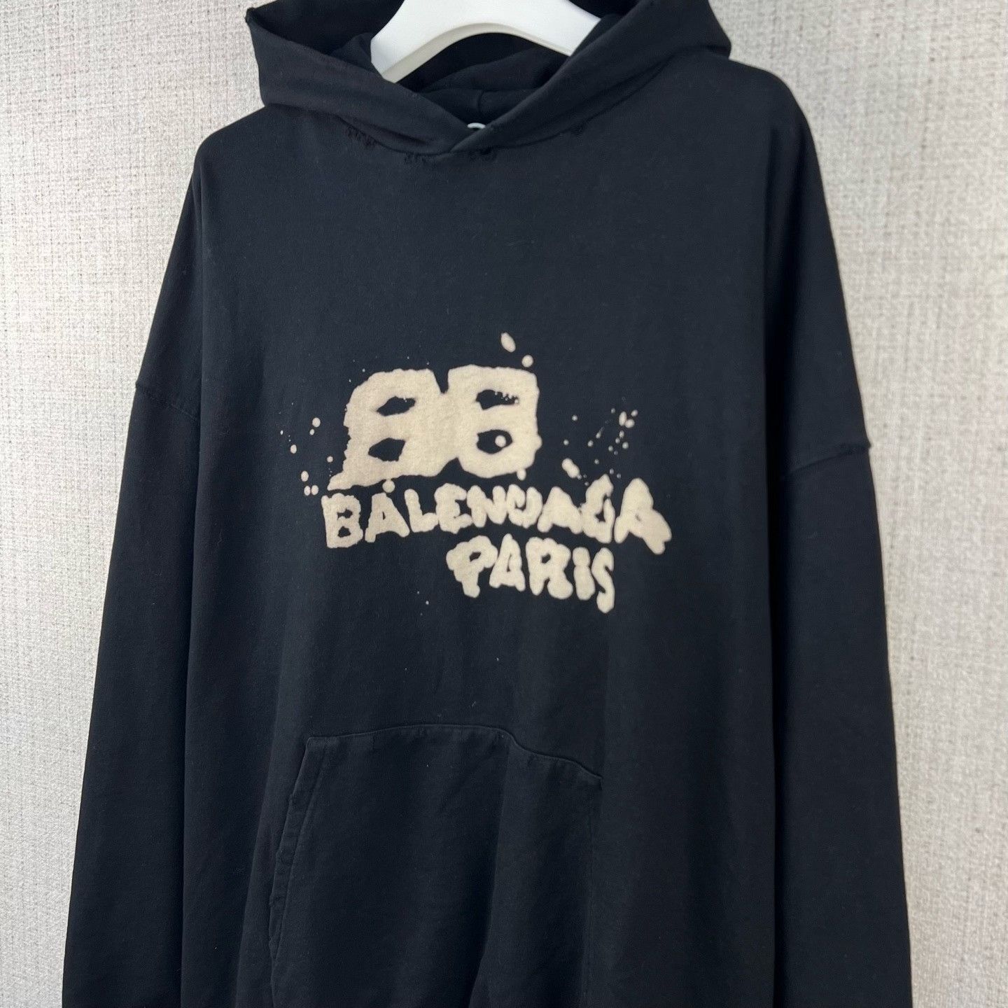 Balenciaga Balenciaga Splatter Logo Oversized Hoodie Size US M / EU 48-50 / 2 - 2 Thumbnail